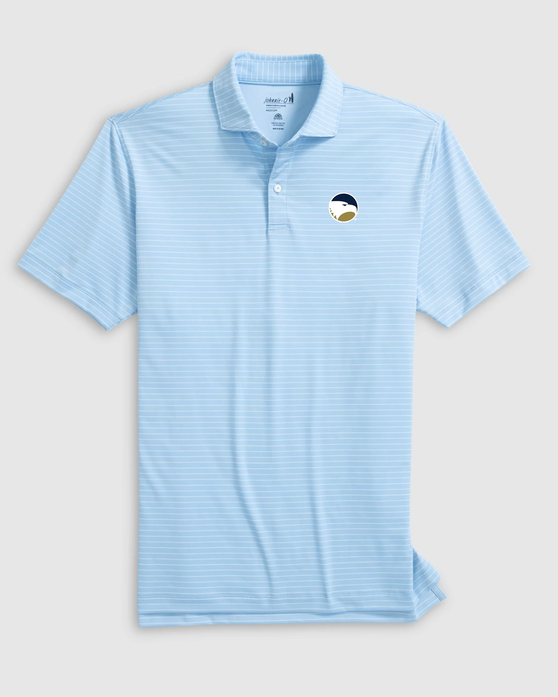 Georgia Southern Beau Striped Performance Jersey Polo
