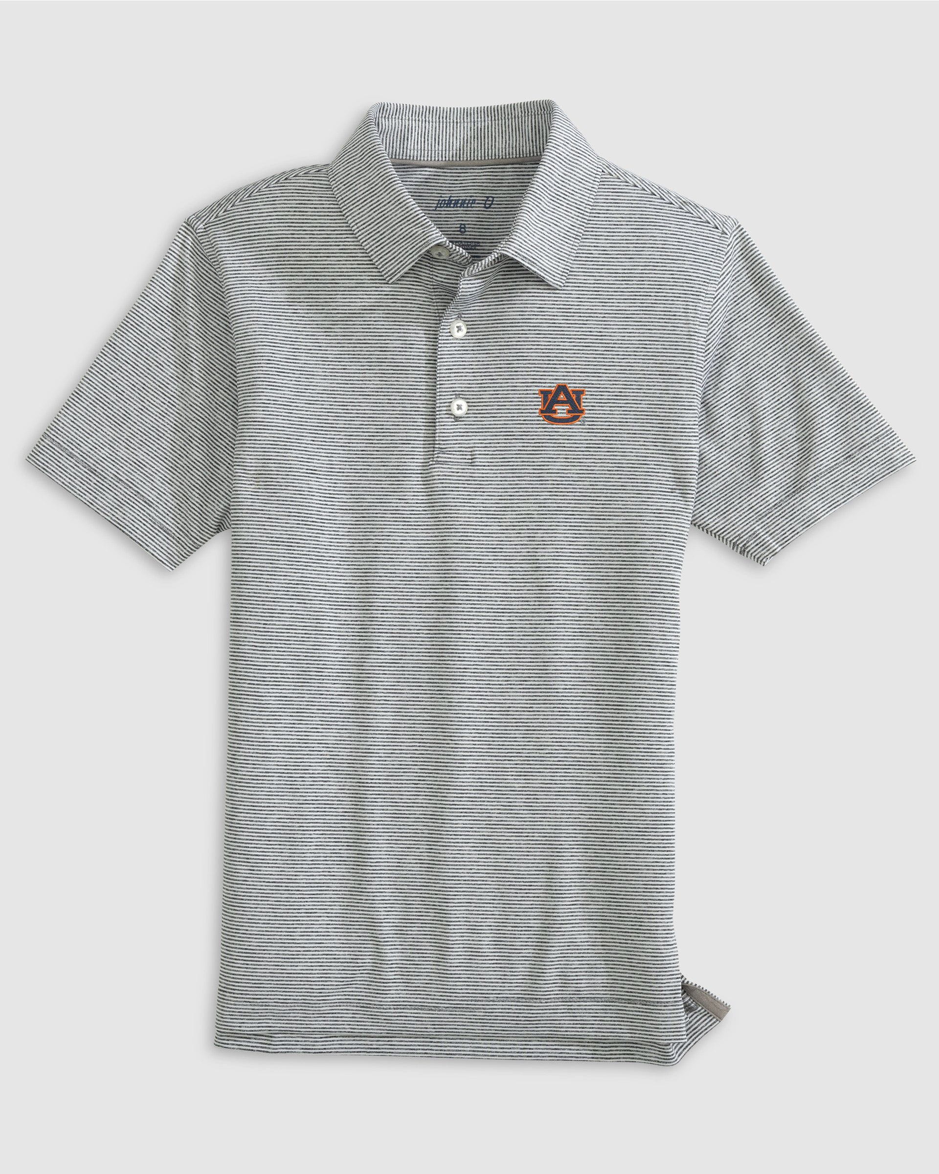 Auburn Lyndonn Jr. Striped Jersey Performance Polo