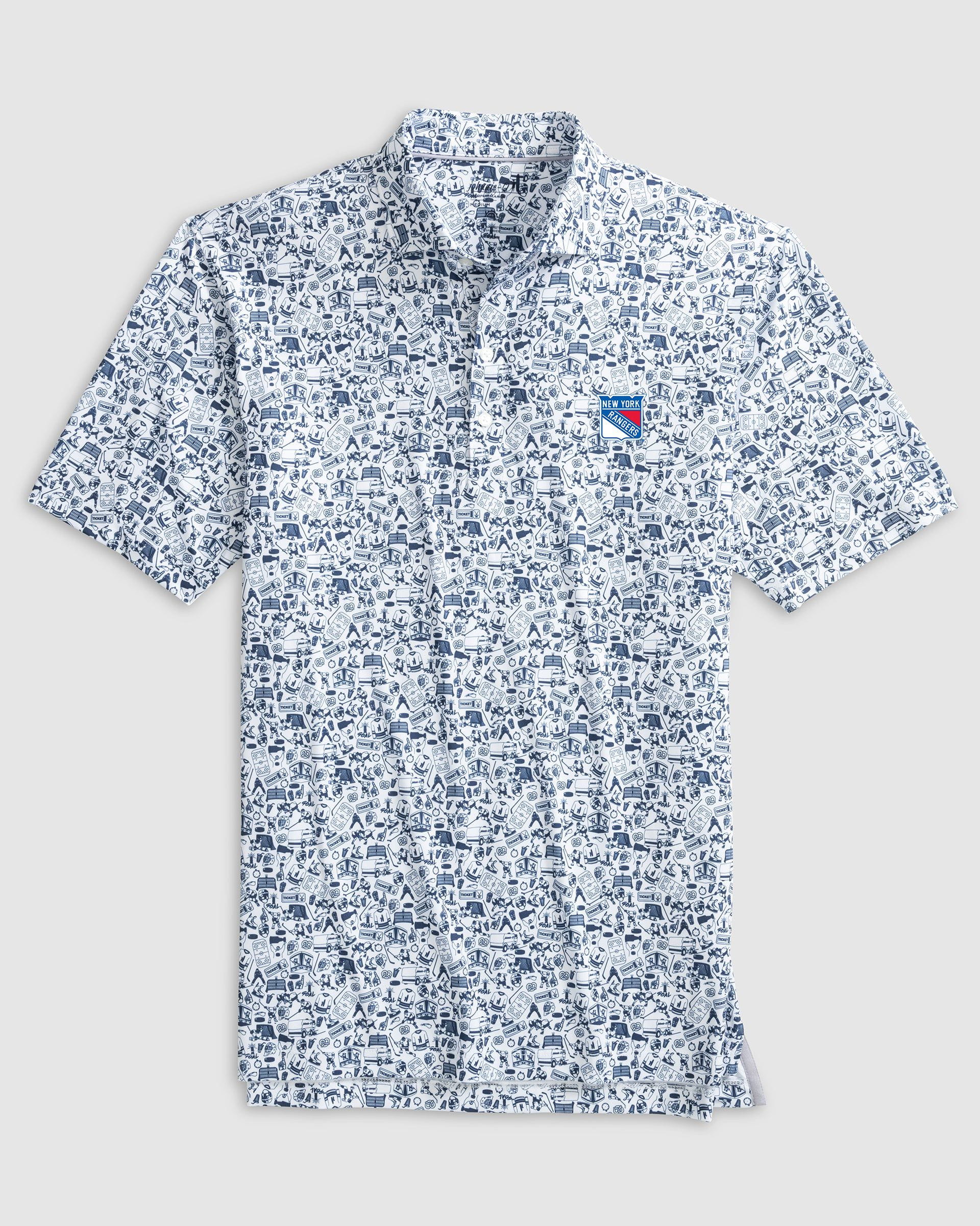 New York Rangers Slap Shot Performance Jersey Polo