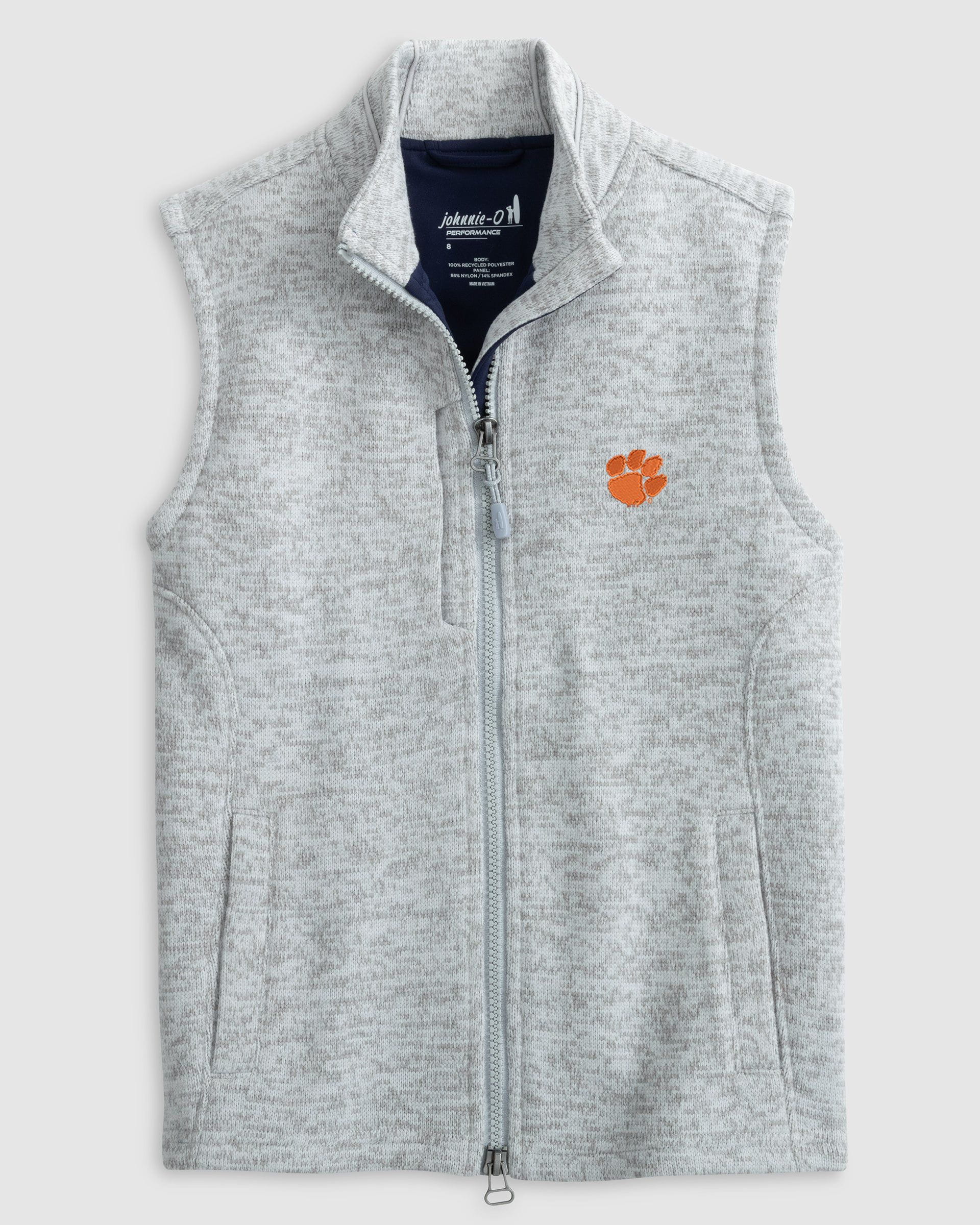 Clemson Denalis Performance Fleece Vest Jr.