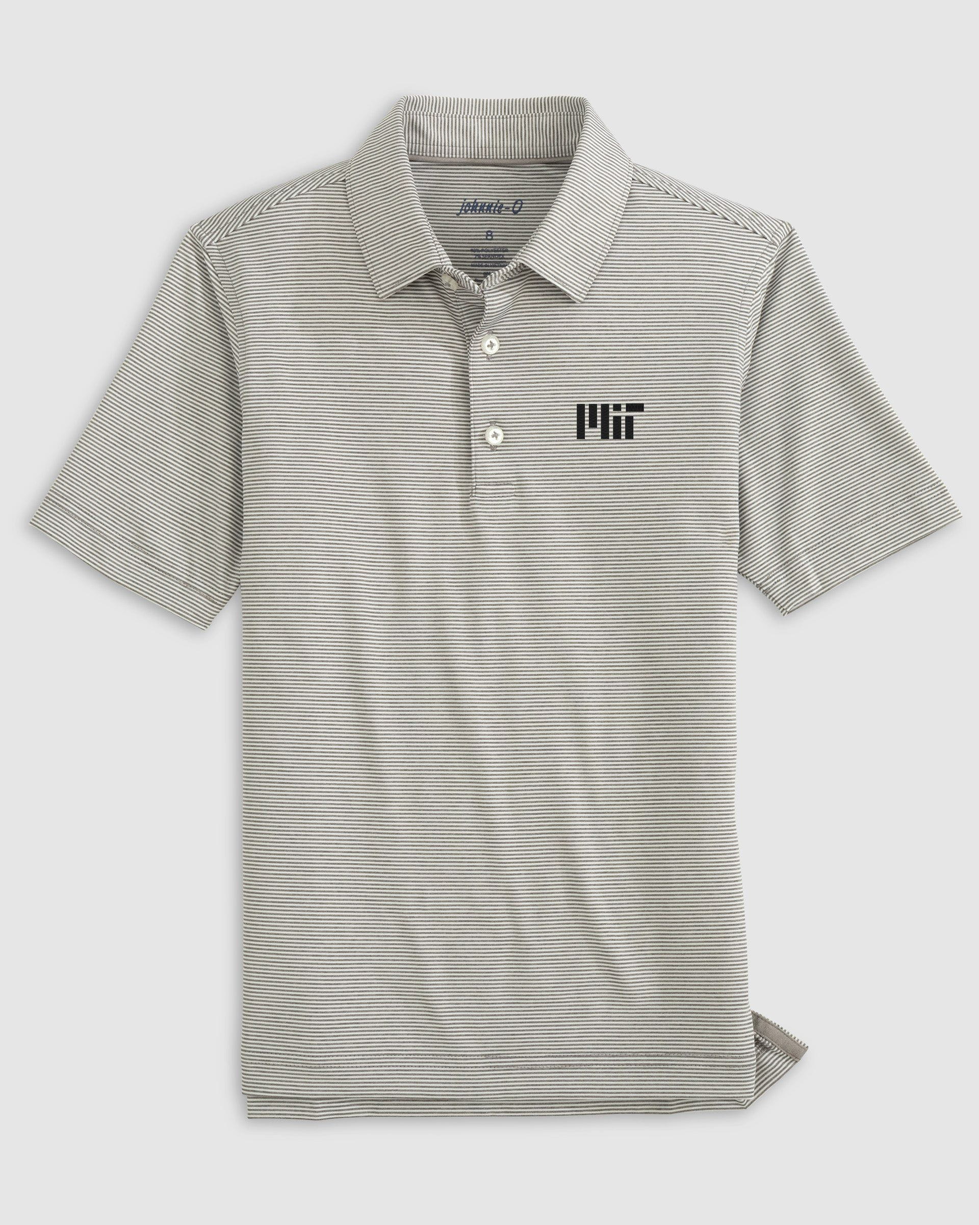 MIT Lyndonn Jr. Striped Jersey Performance Polo