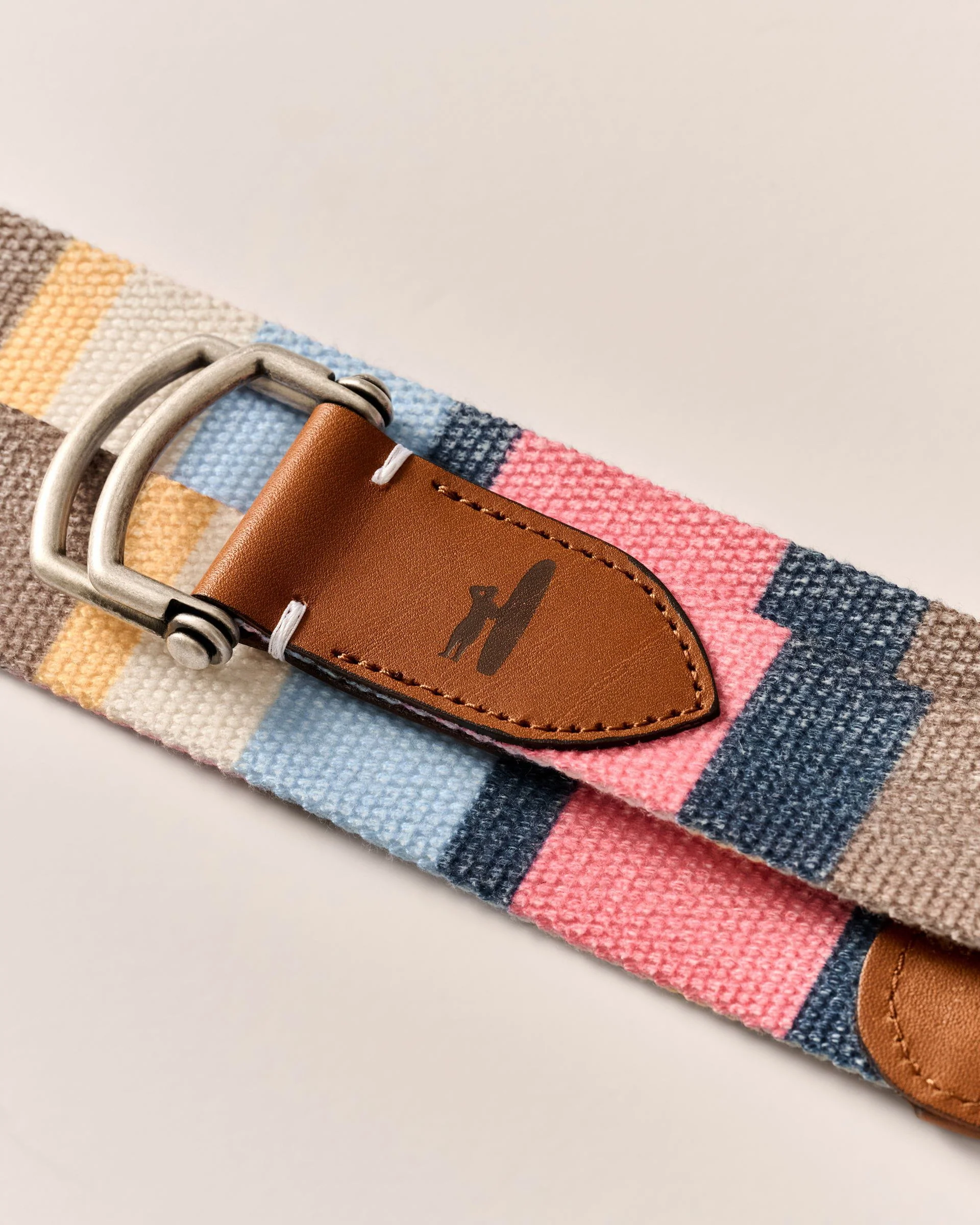 Bowen D-Ring Canvas Striped Belt