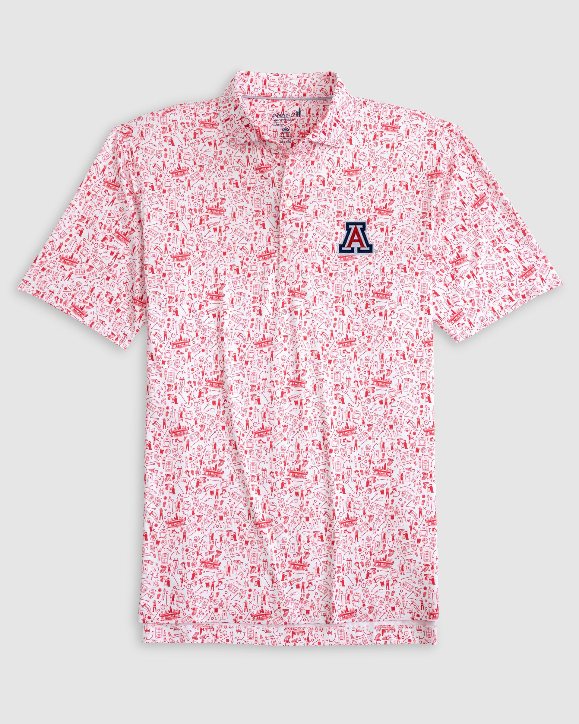 Arizona Hoop There It Is Printed Performance Jersey Polo