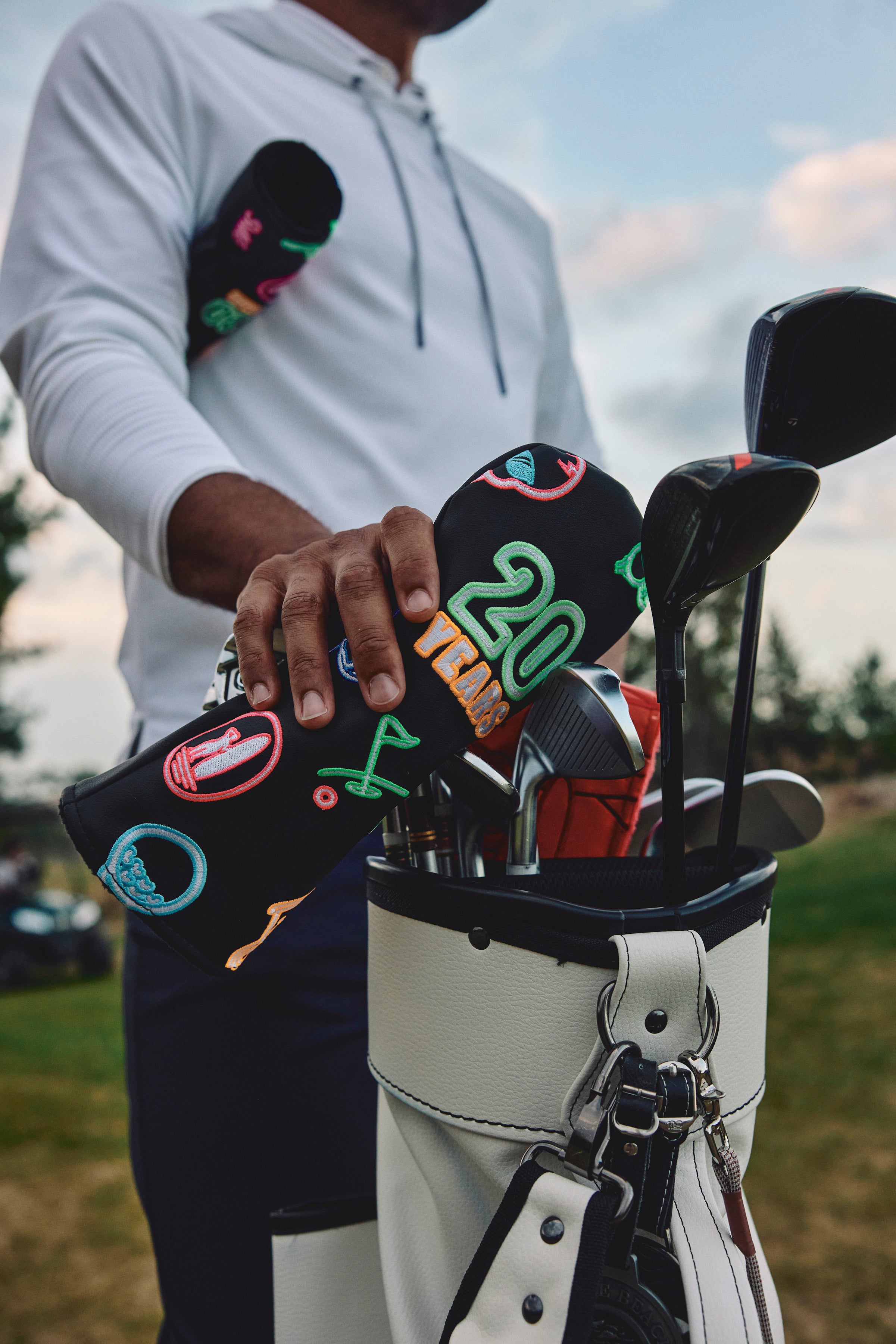 SWAG Golf x Johnnie-O Driver Cover - Neon Nights