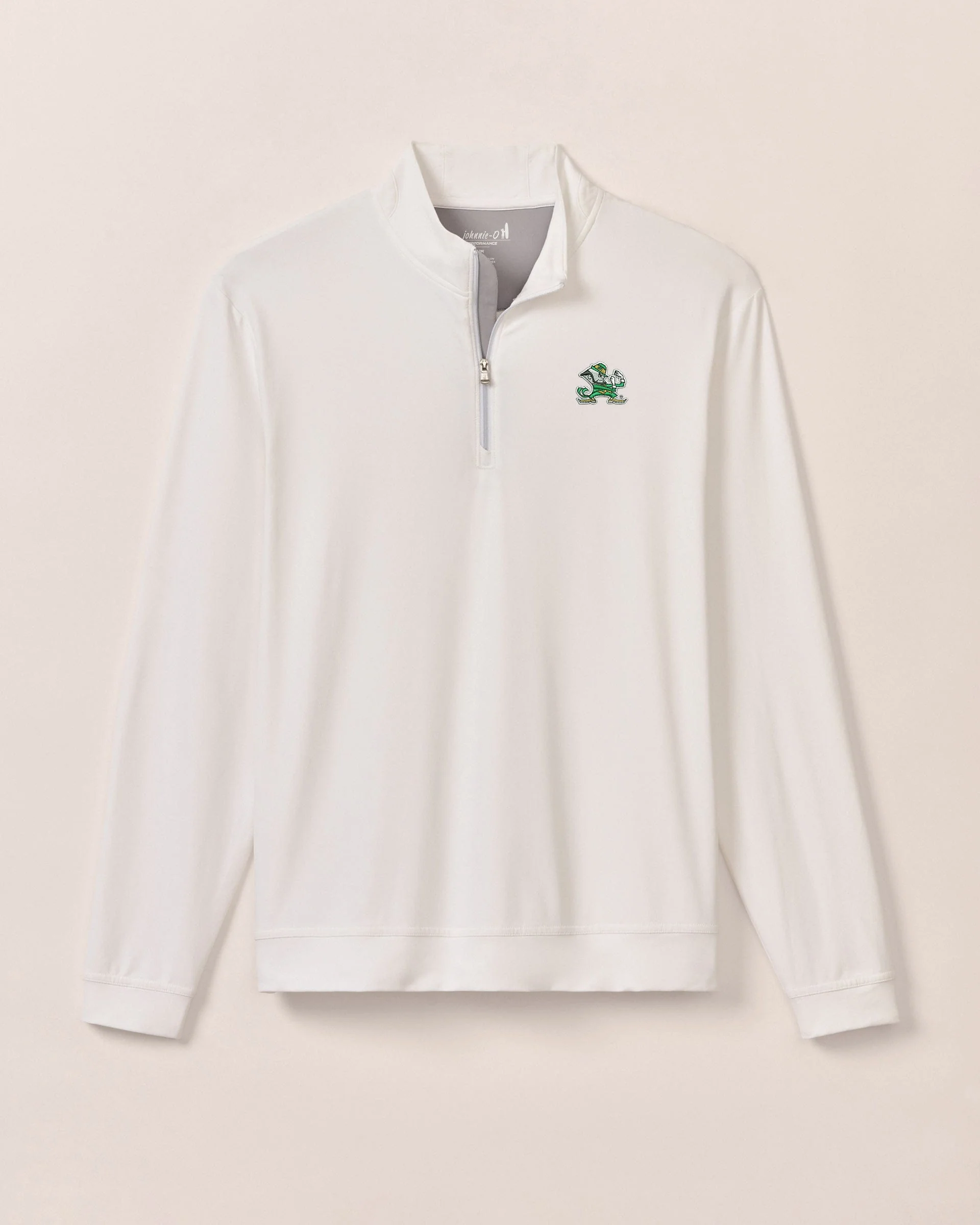 Notre Dame Motion Performance 1/4 Zip - Leprechaun Logo
