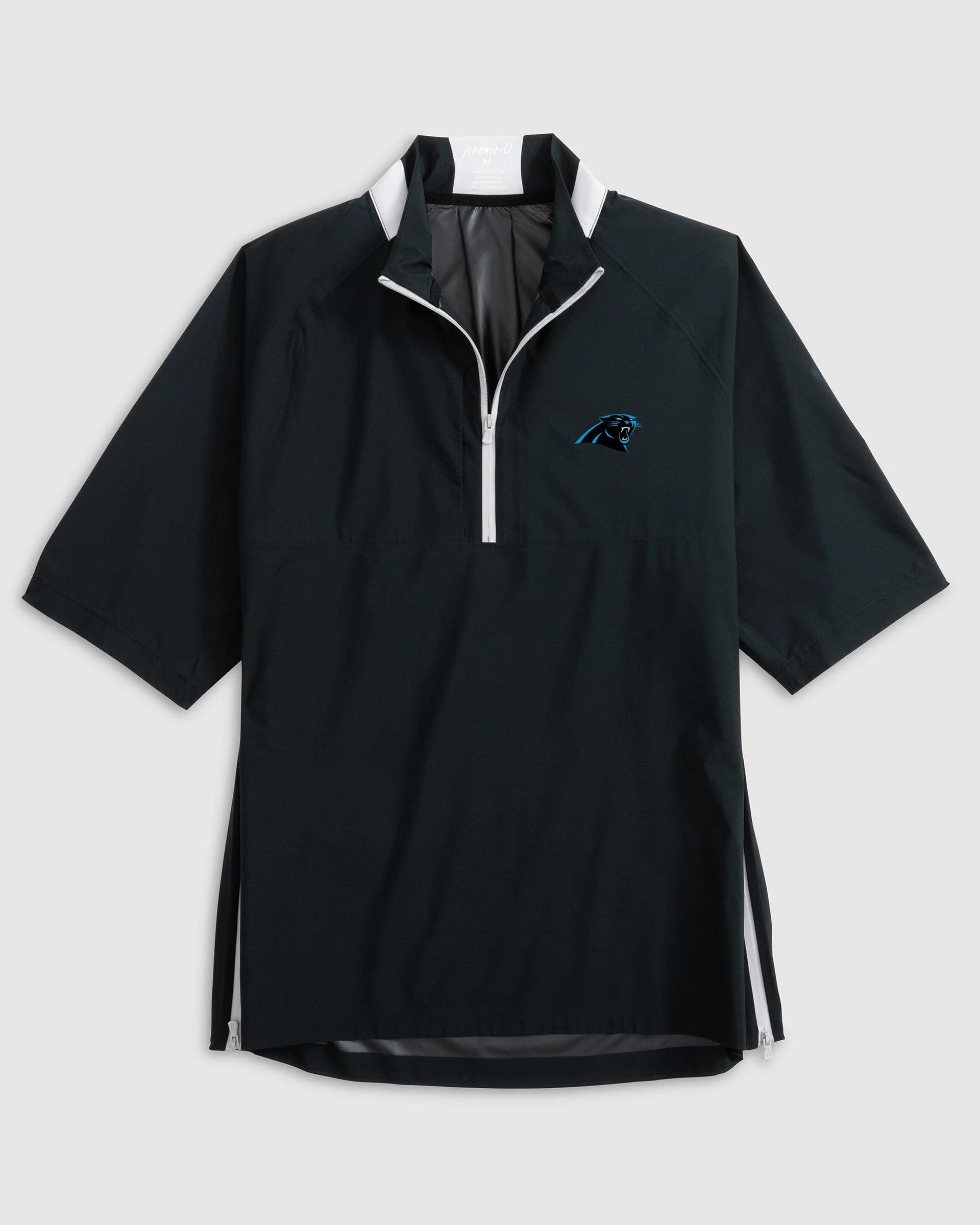Carolina Panthers Stealth Stowable Short Sleeve Packable Rain Jacket