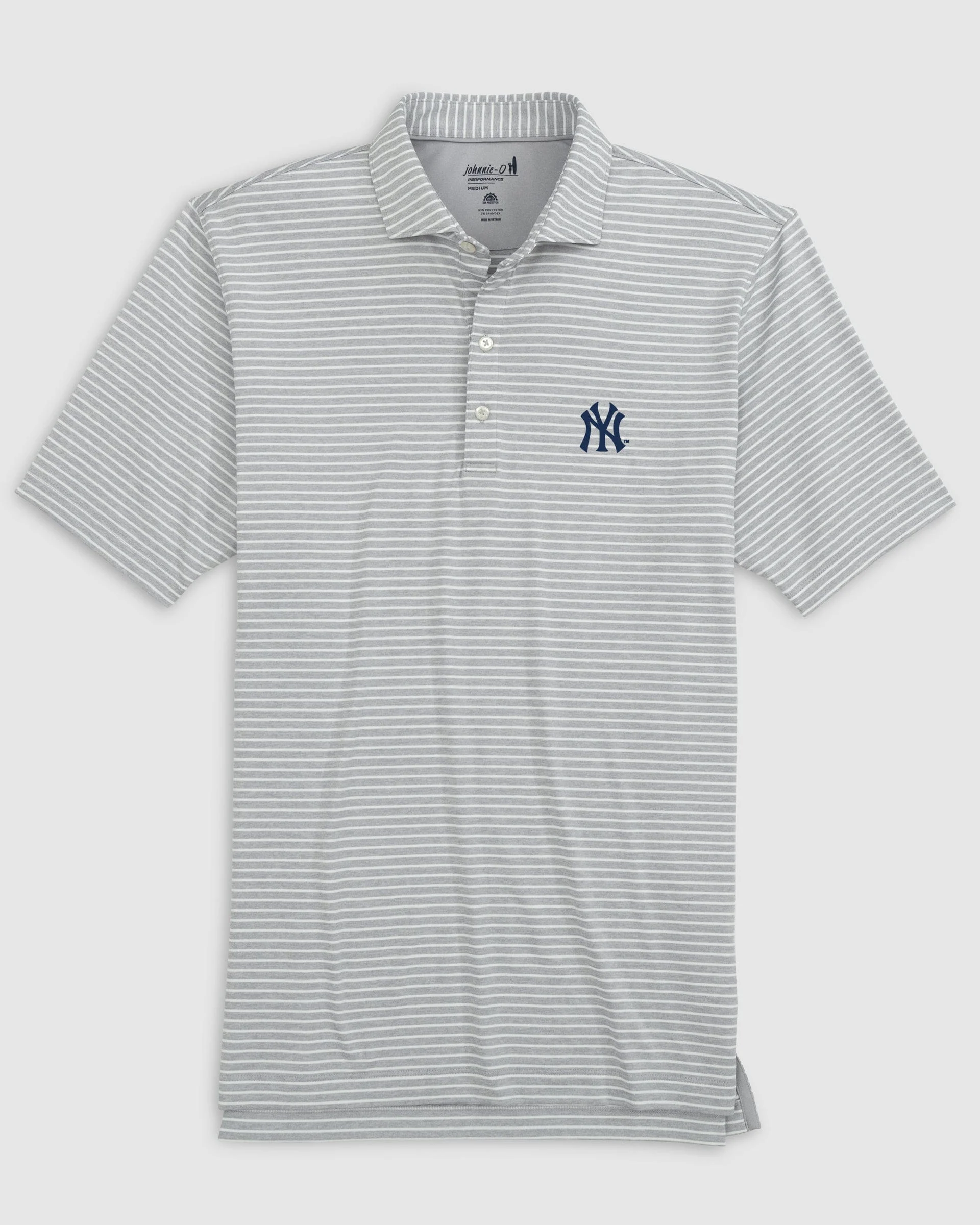New York Yankees Clipperr Striped Jersey Performance Polo
