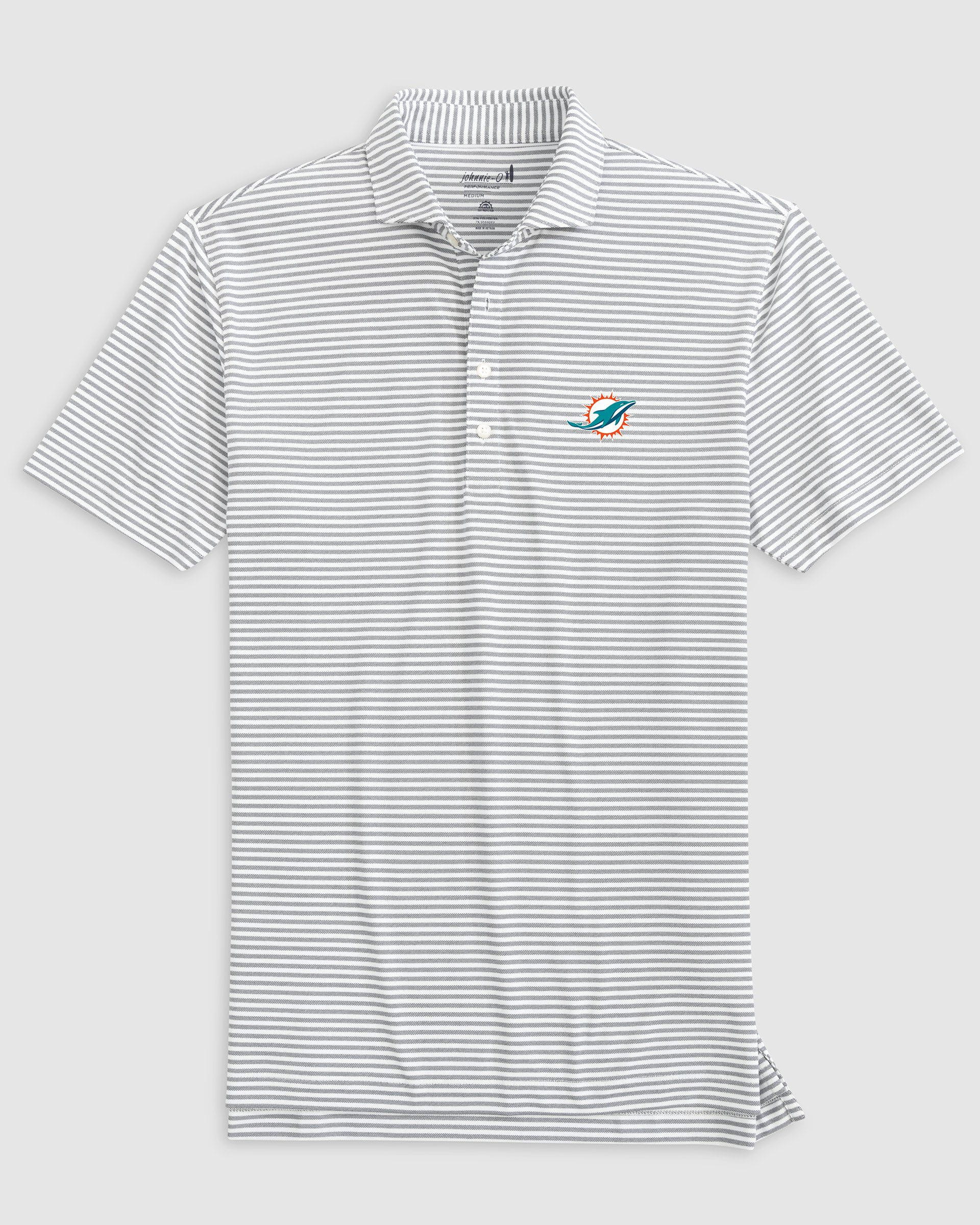 Miami Dolphins Stetsons Performance Mesh Polo