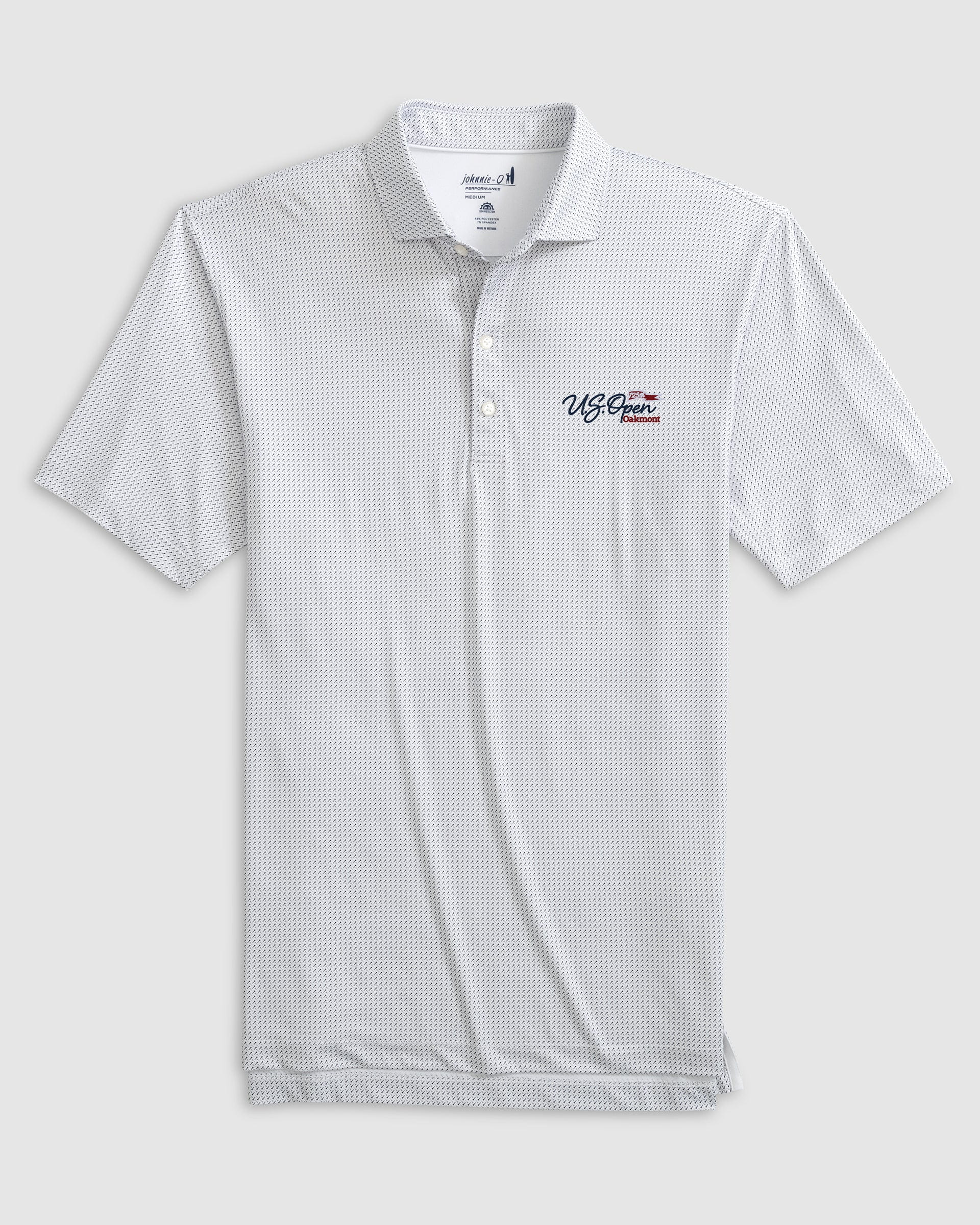 125th U.S. Open Tee Time Performance Jersey Polo - Flag Logo