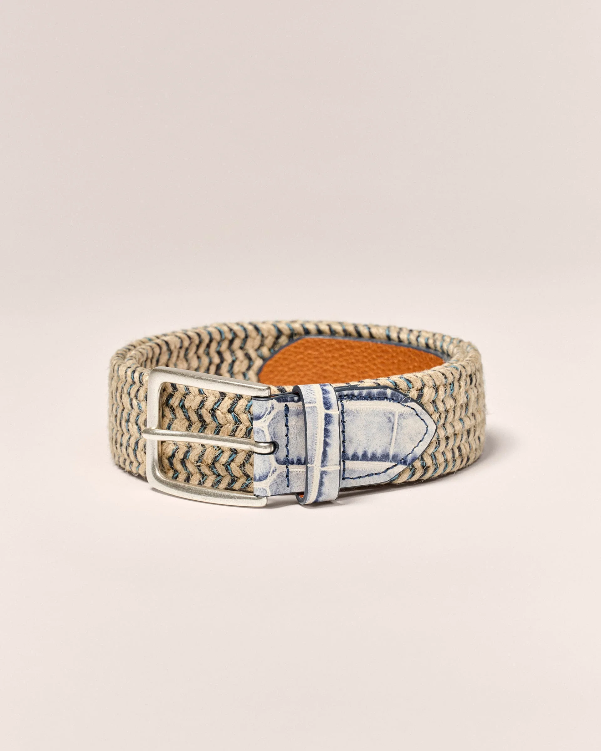 Crocco Tip Italian Linen Belt