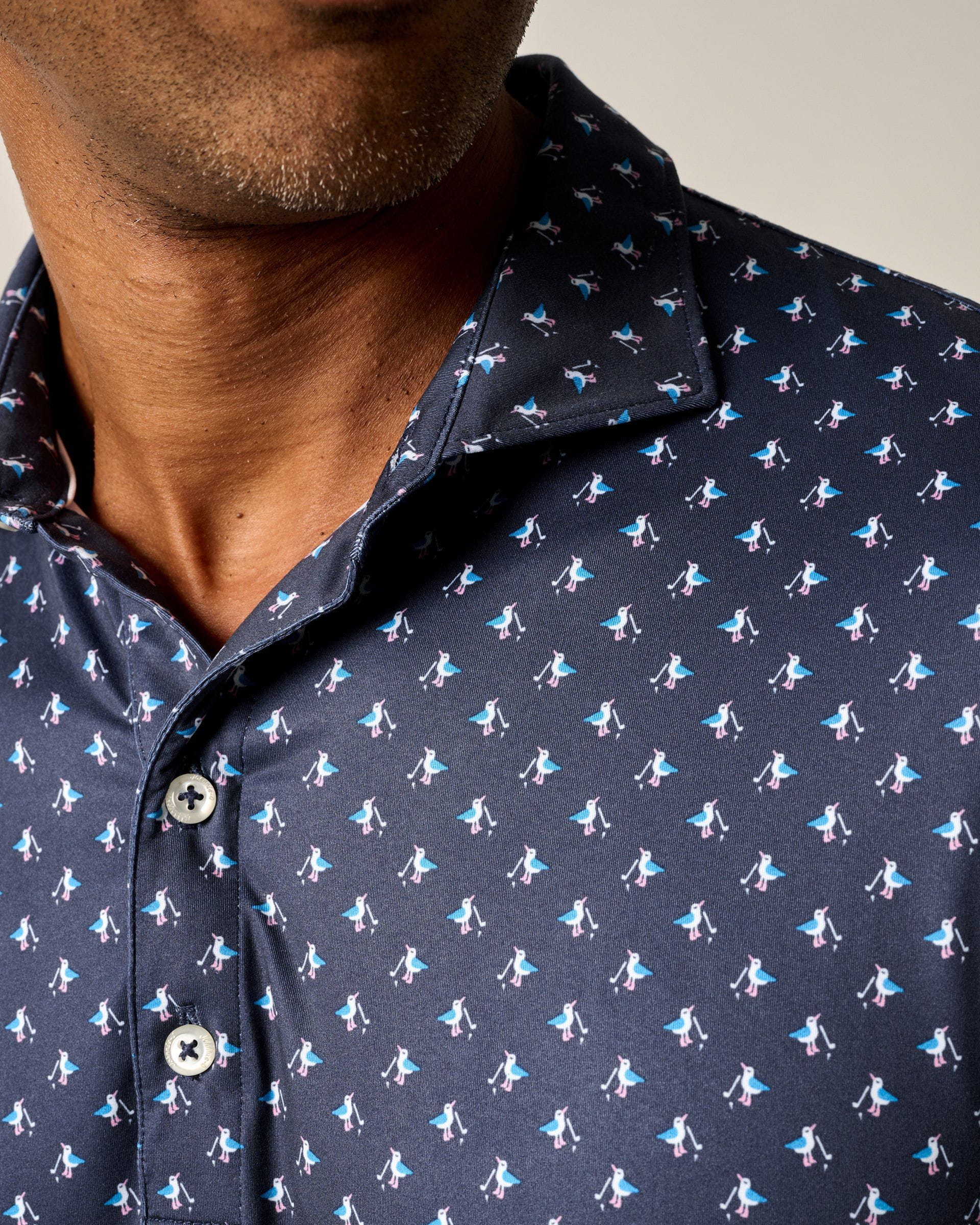Featherweight Performance Polo - For the Birdies Print