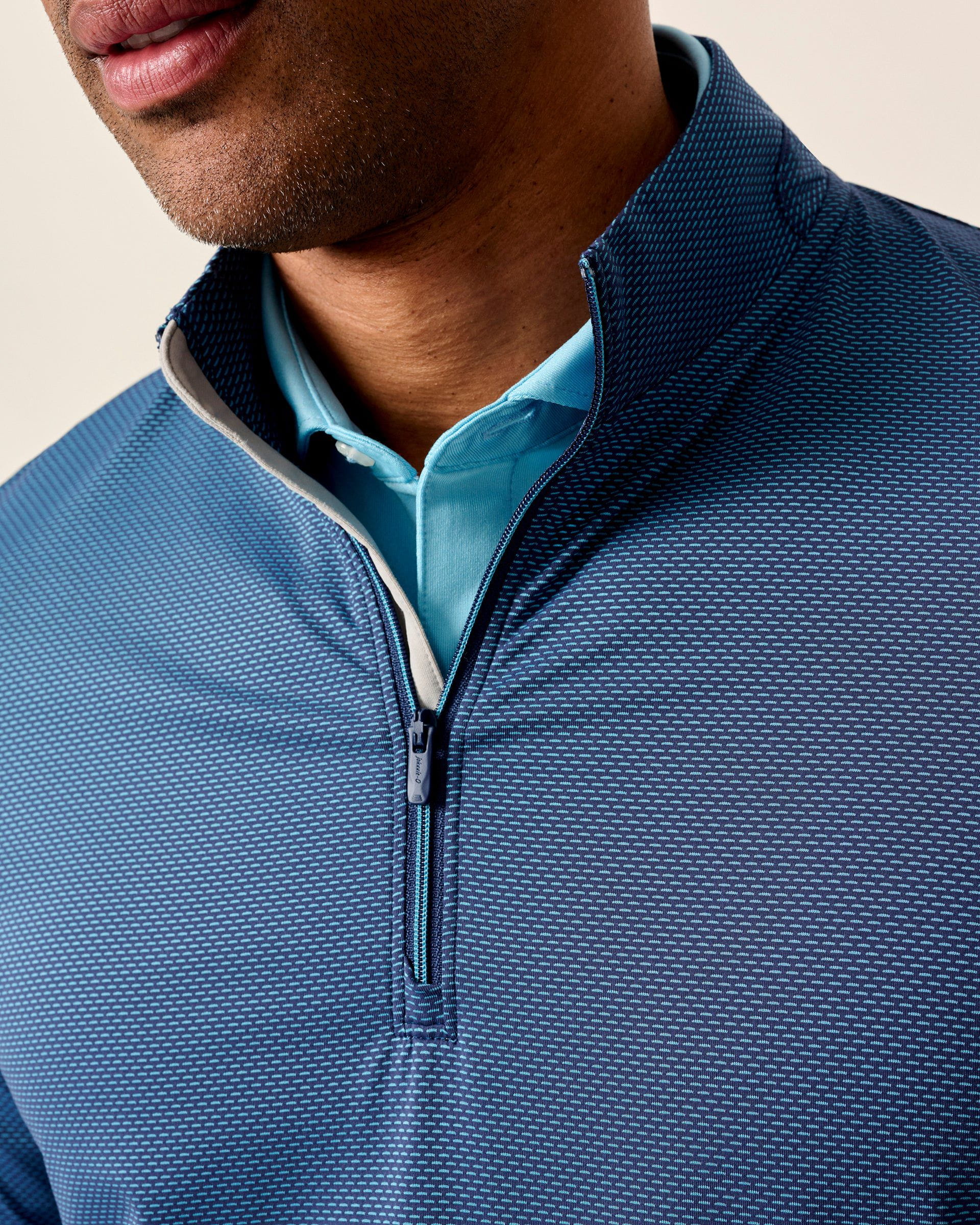 Jamie Jacquard Stretch 1/4-Zip Pullover