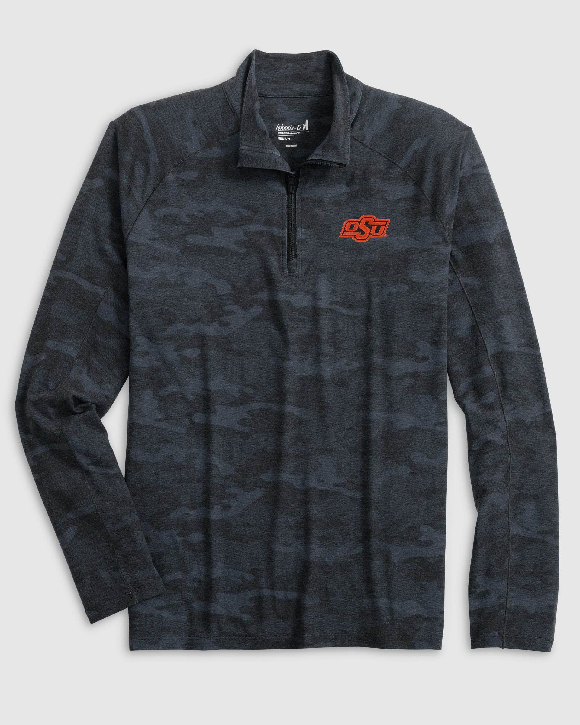 Oklahoma State Patton Performance Camo 1/4 Zip