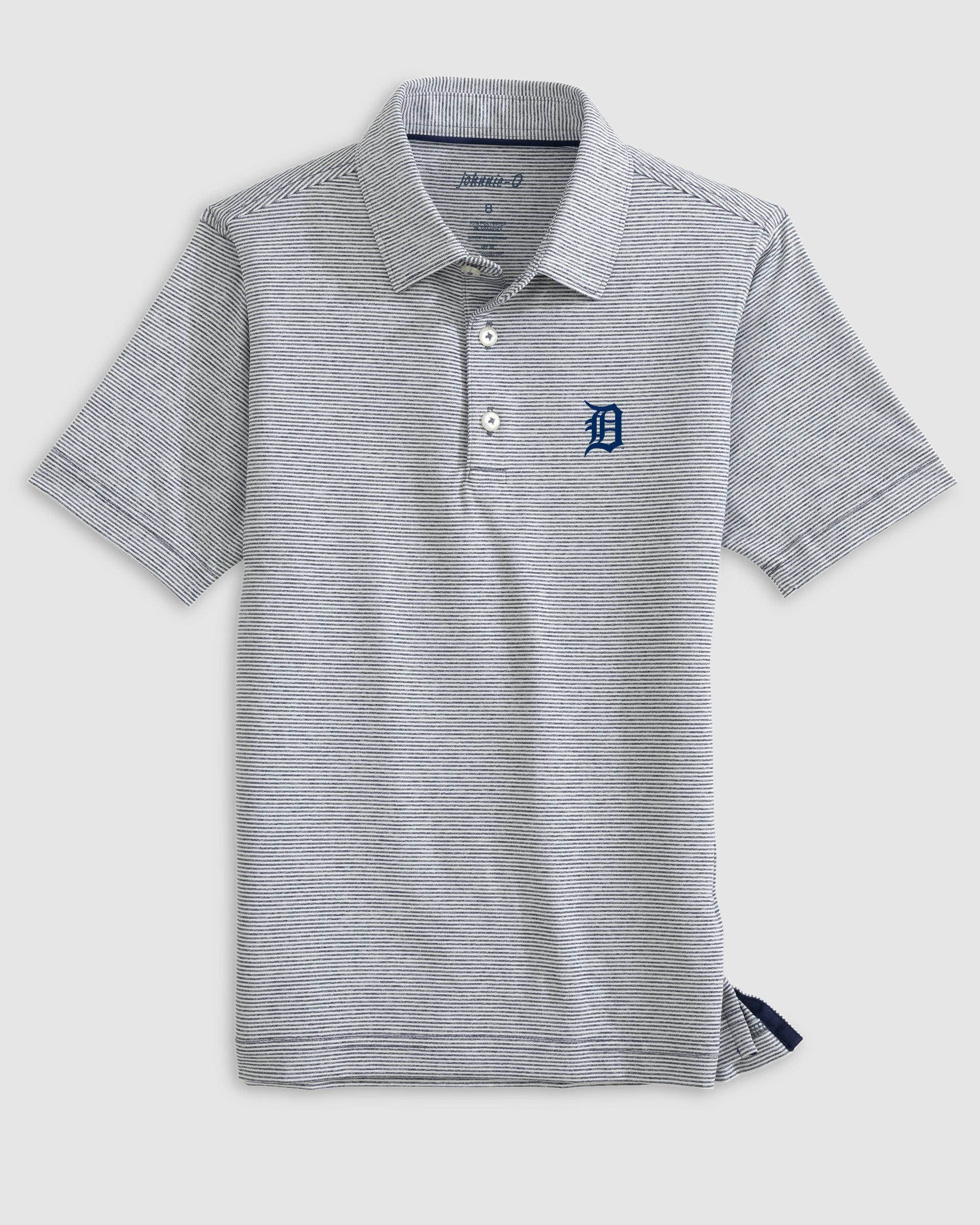 Detroit Tigers Lyndonn Jr. Striped Jersey Performance Polo