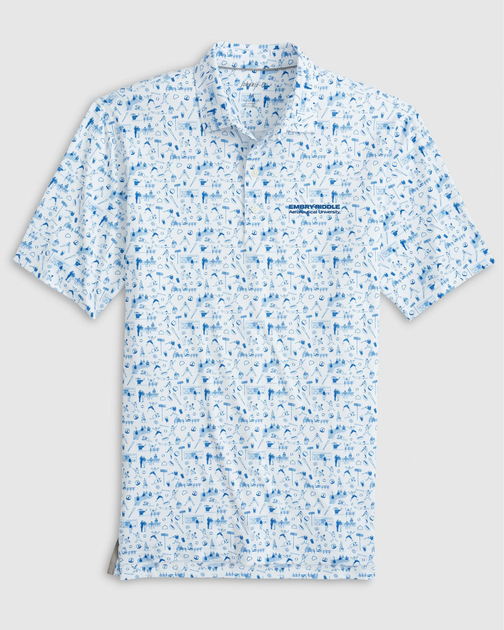 Embry-Riddle Ballpark Printed Performance Jersey Polo
