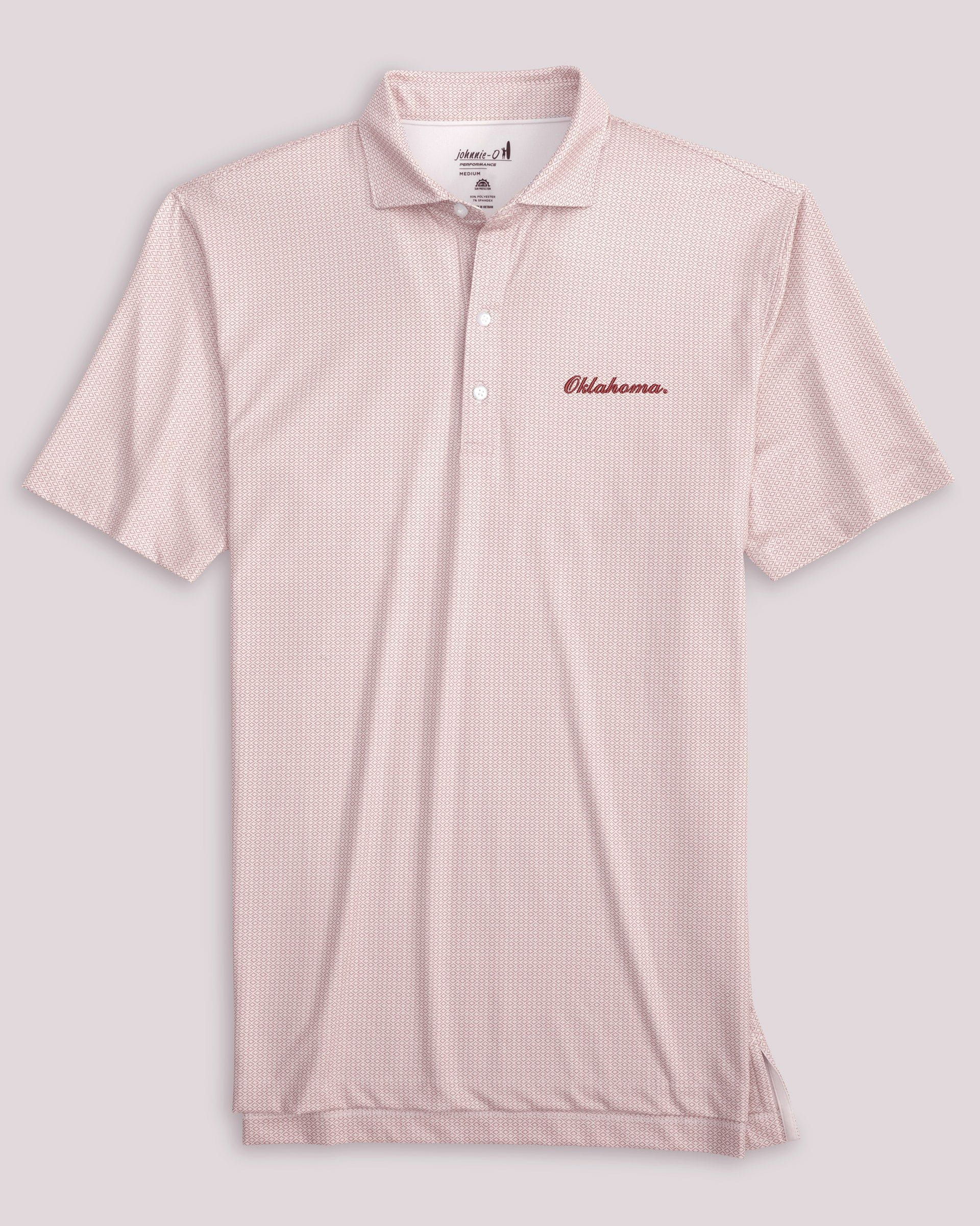 Oklahoma Slade Performance Jersey Polo - Script Logo