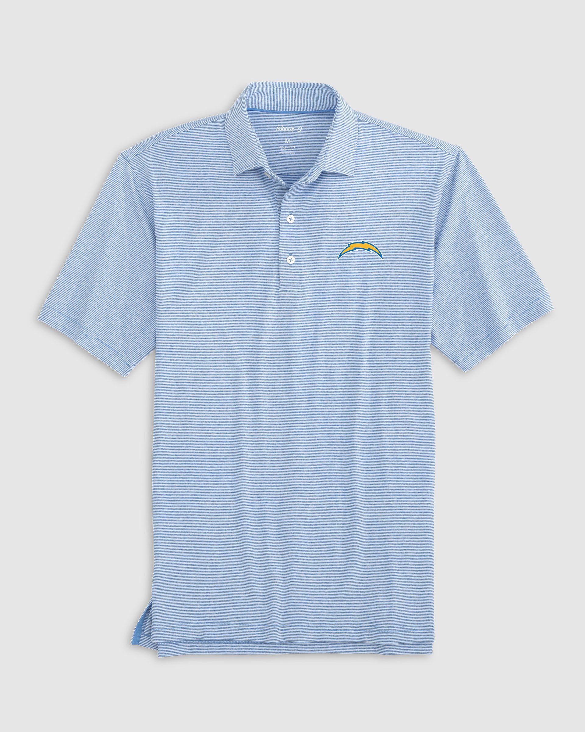 Los Angeles Chargers Lyndonn Striped Performance Jersey Polo