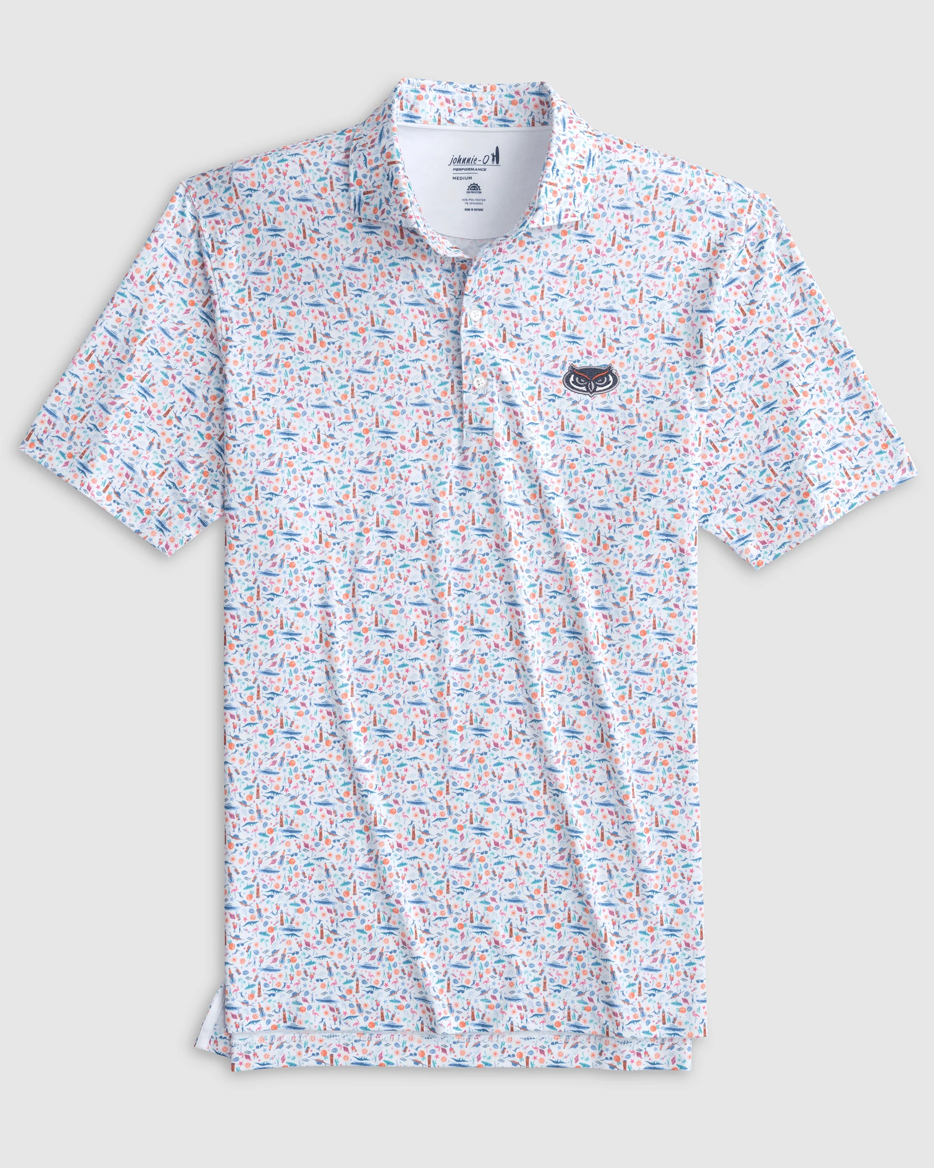 Florida Atlantic Sunshine State Printed Jersey Performance Polo