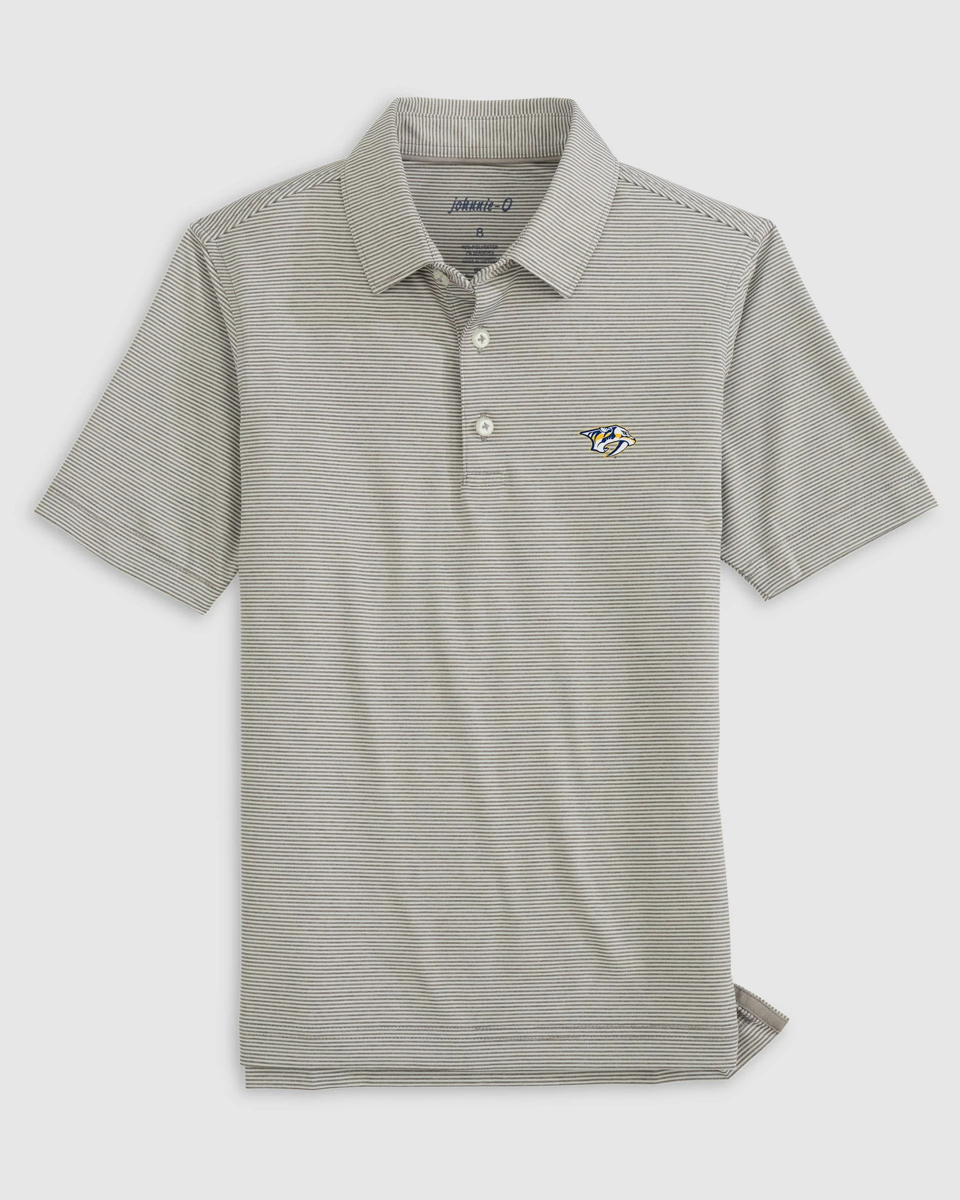 Nashville Predators Lyndonn Jr. Striped Jersey Performance Polo
