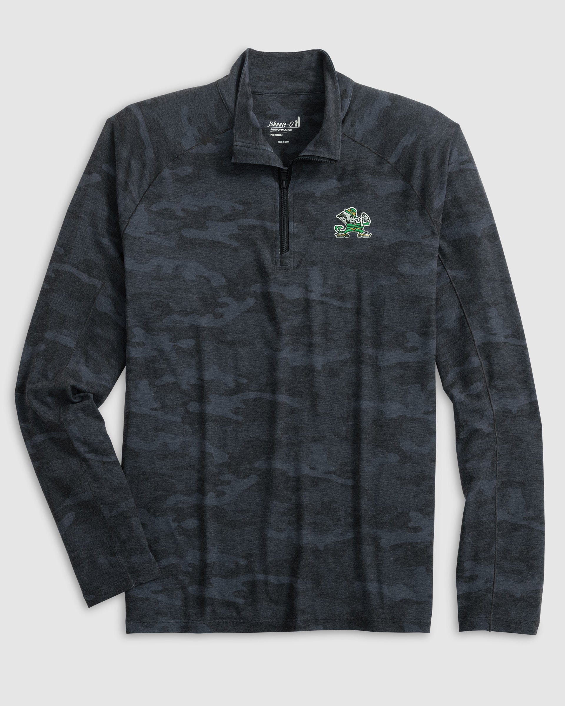 Notredame Patton Performance Camo 1/4 Zip