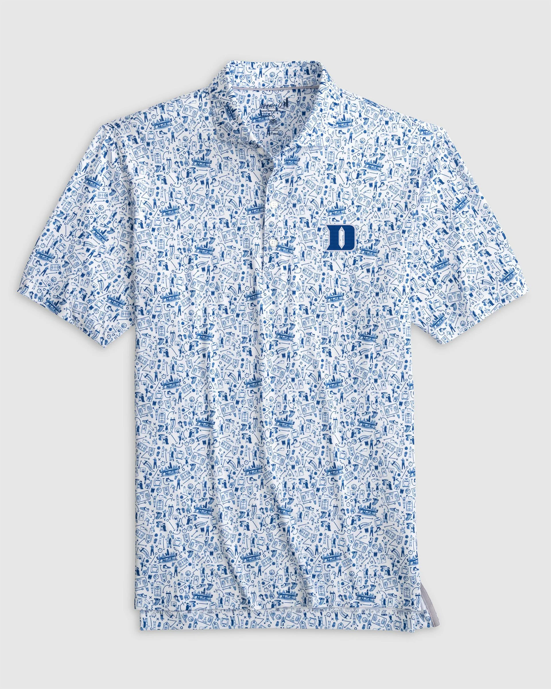 Duke Hoop There It Is Printed Performance Jersey Polo