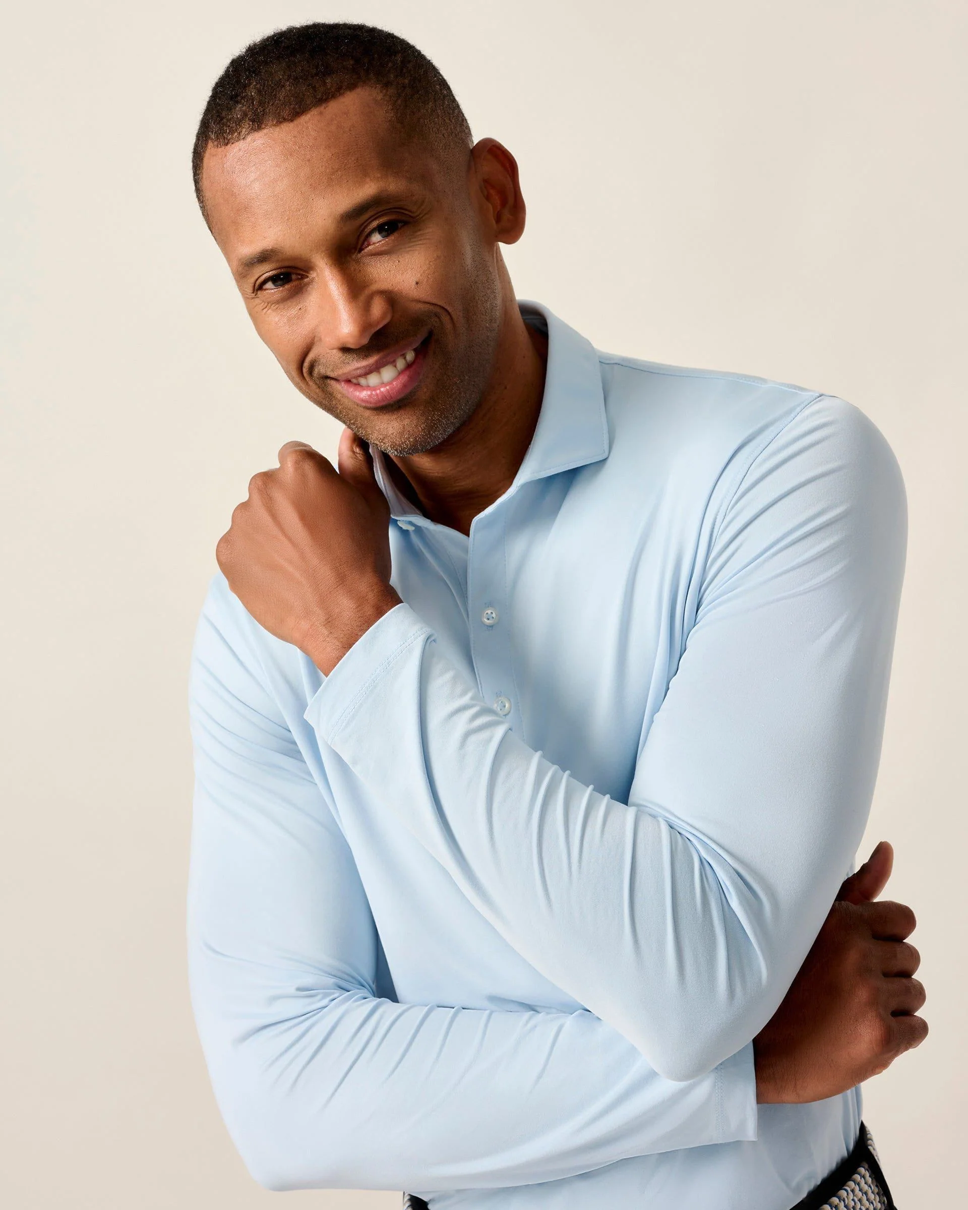 Featherweight Long Sleeve Performance Polo - Swing