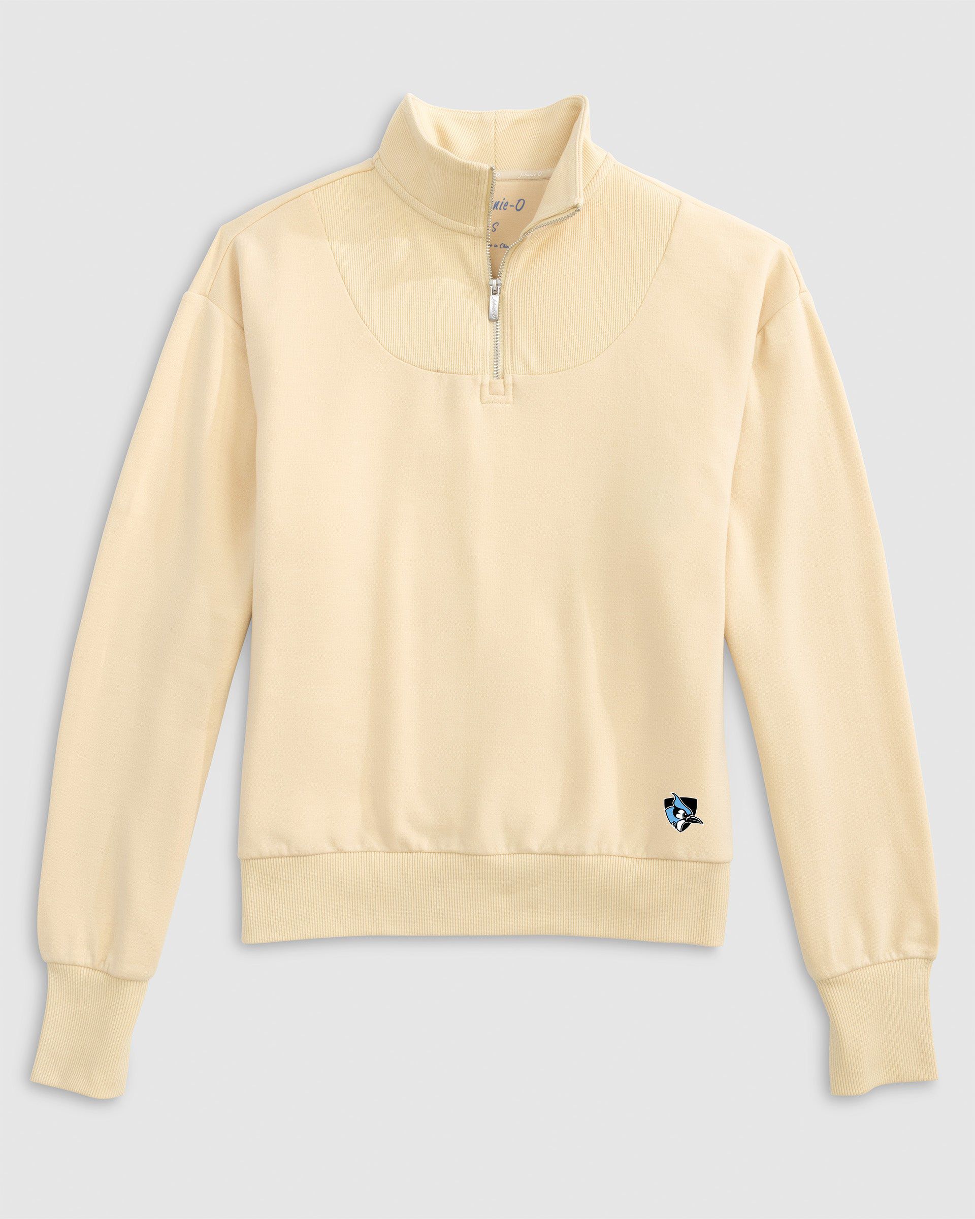 Johns Hopkins Naomi Rib Knit 1/4 Zip - Athletic Logo