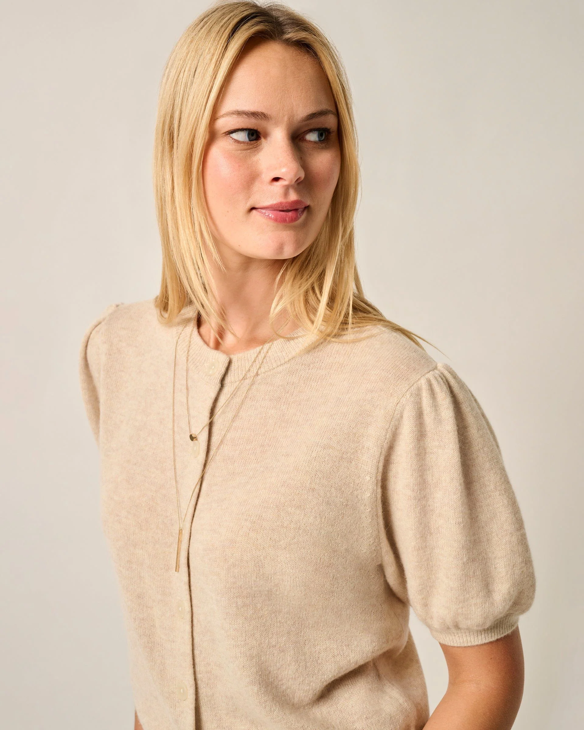 Lizzie Puff Sleeve Cardigan