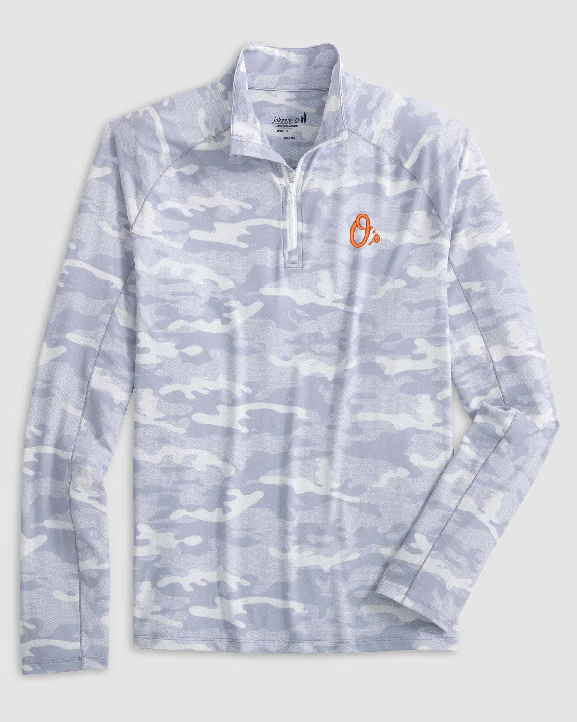 Baltimore Orioles Patton Performance Camo 1/4 Zip - O Logo