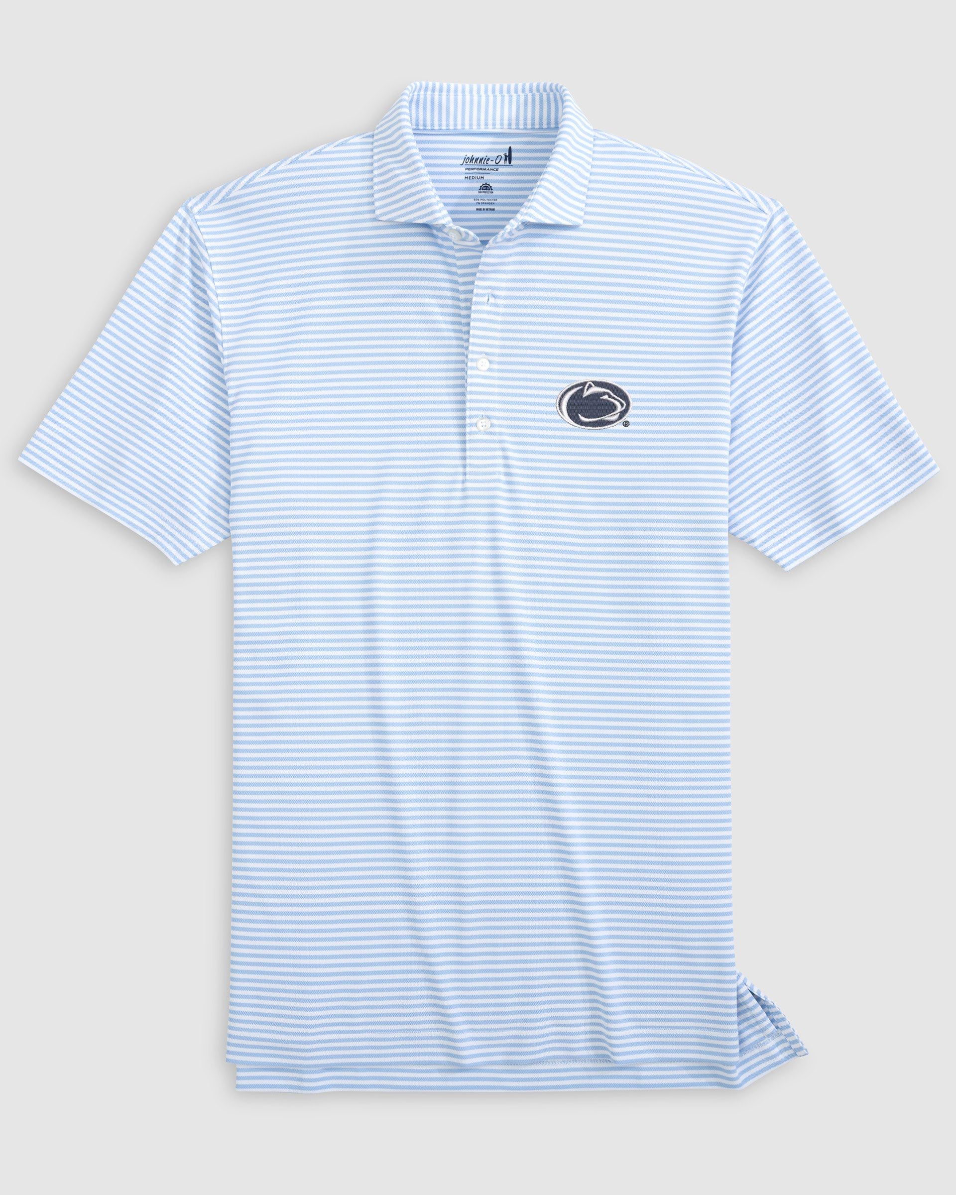 Penn State Stetsons Striped Performance Mesh Polo