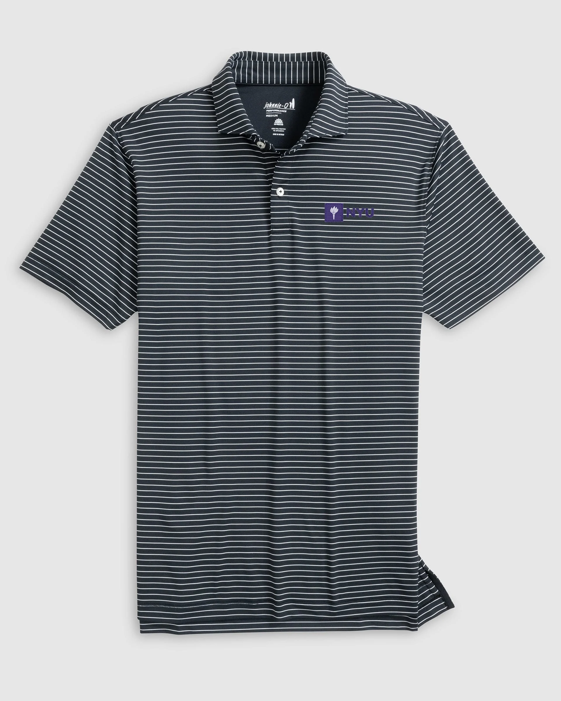 New York Beau Striped Performance Jersey Polo
