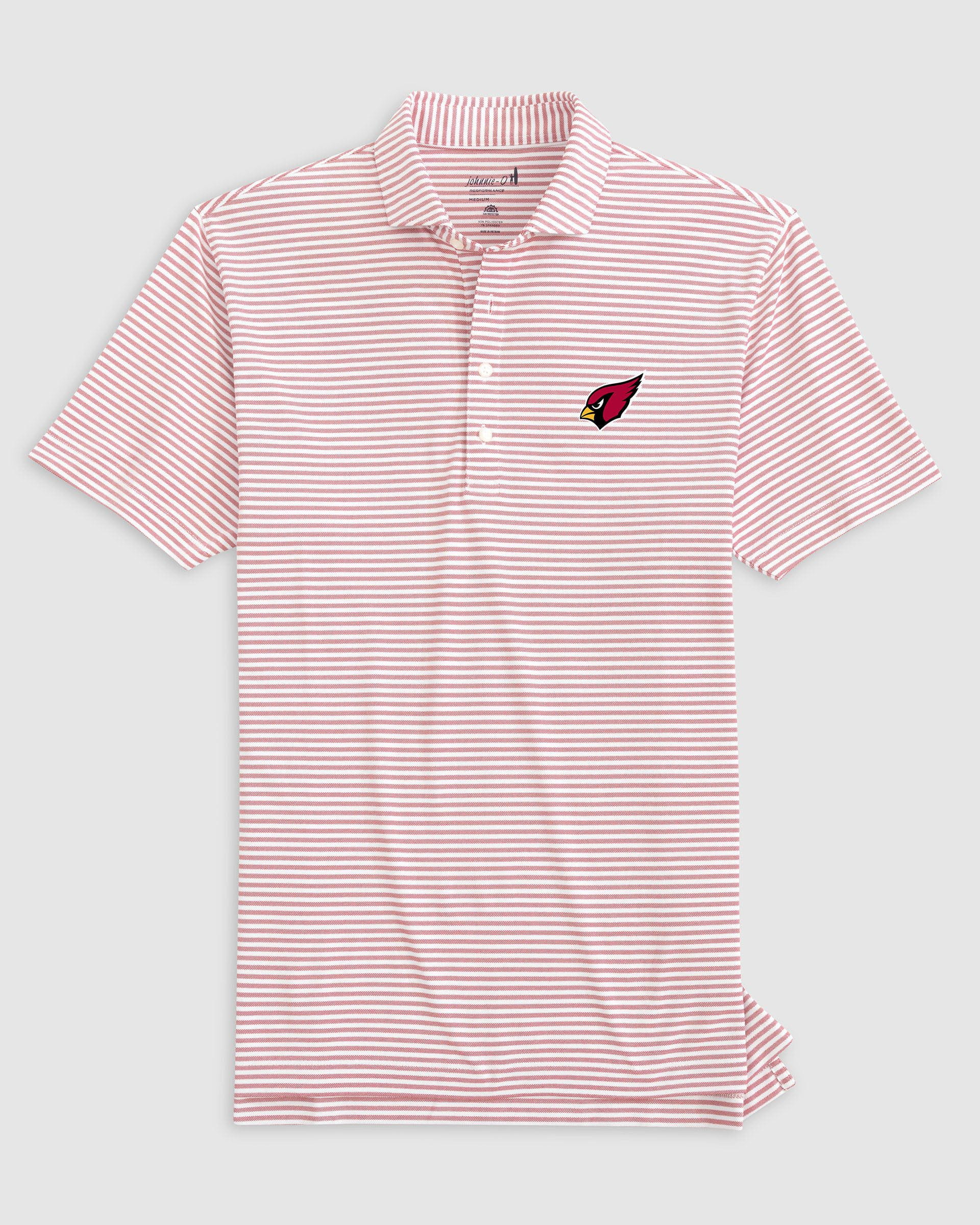 Arizona Cardinals Stetsons Performance Mesh Polo