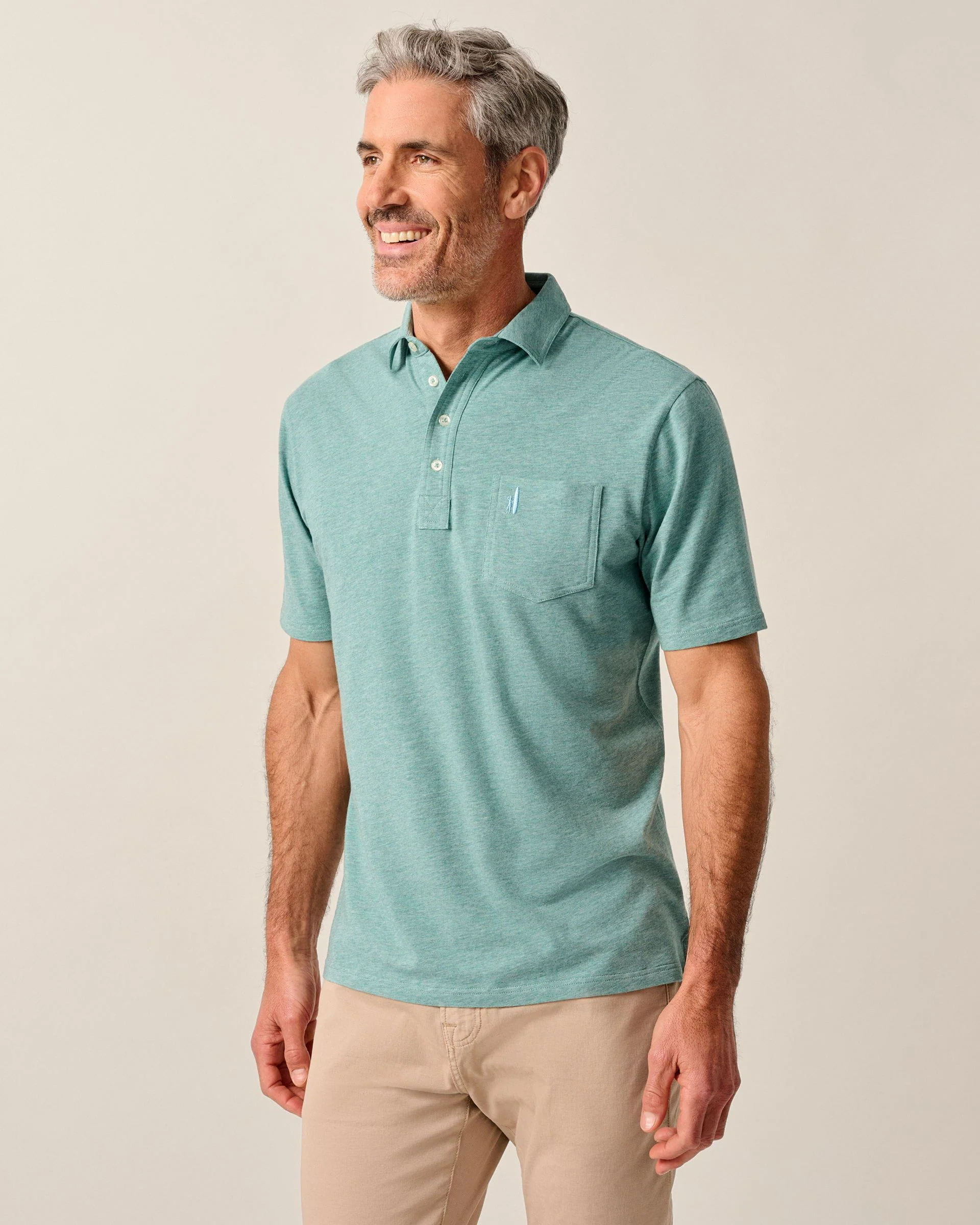 Original 4-Button Polo - Heathered 2.0