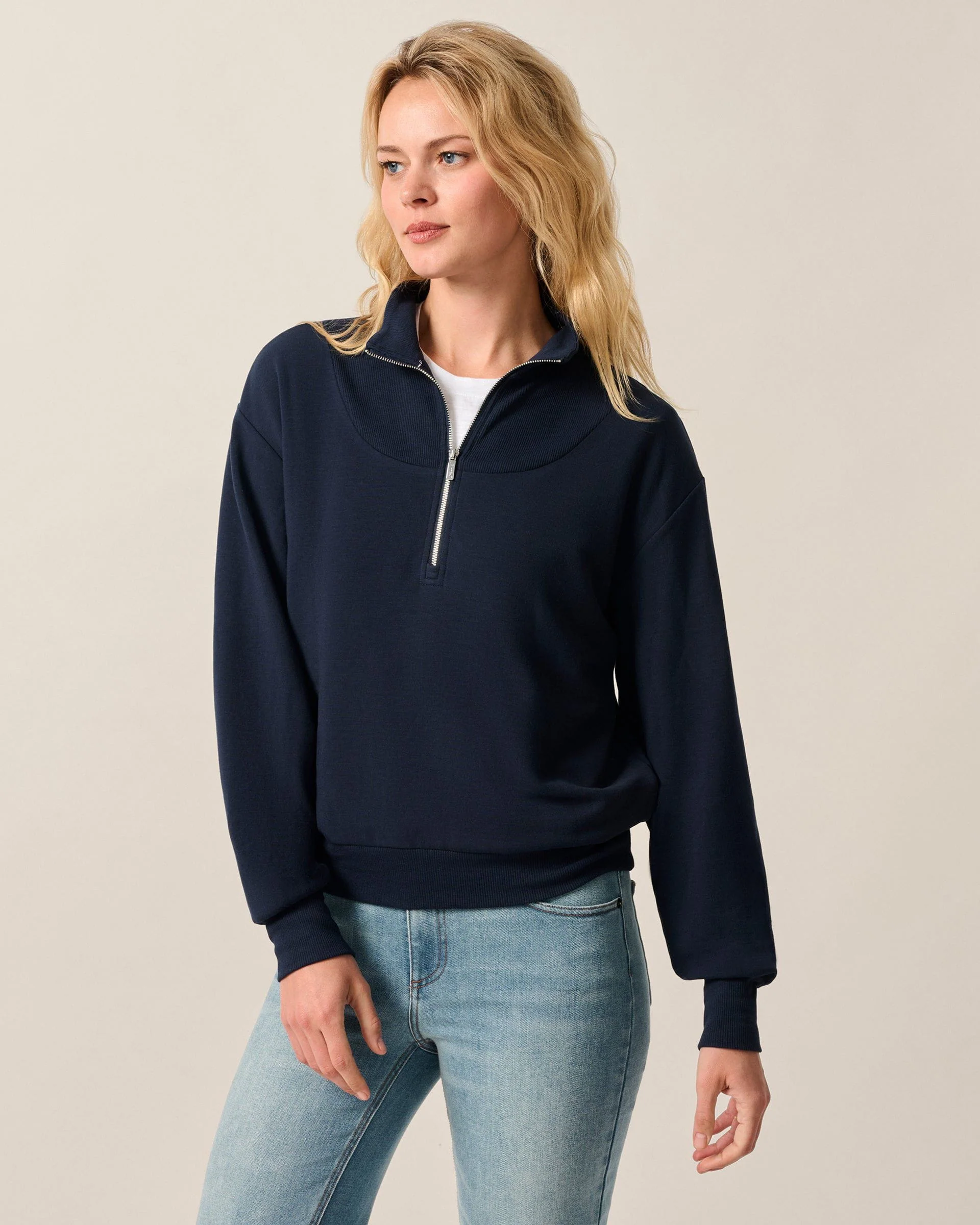Naomi Rib Knit 1/4-Zip
