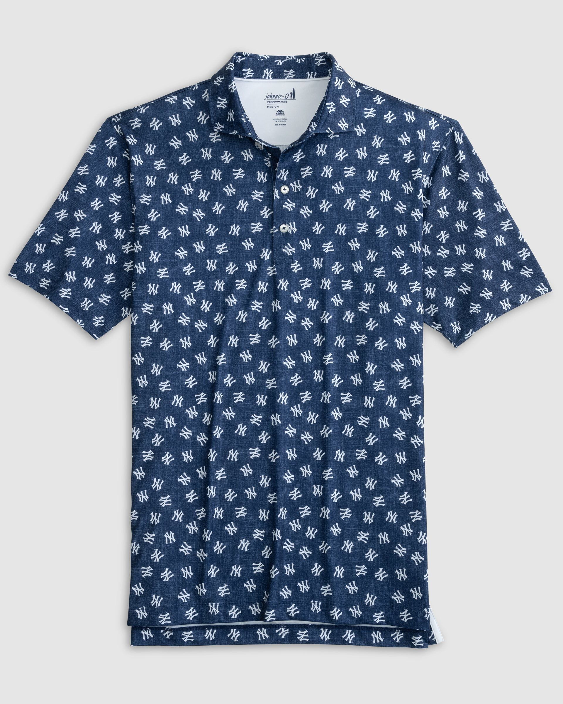 New York Yankees Stadium Exeter Printed Jersey Performance Polo
