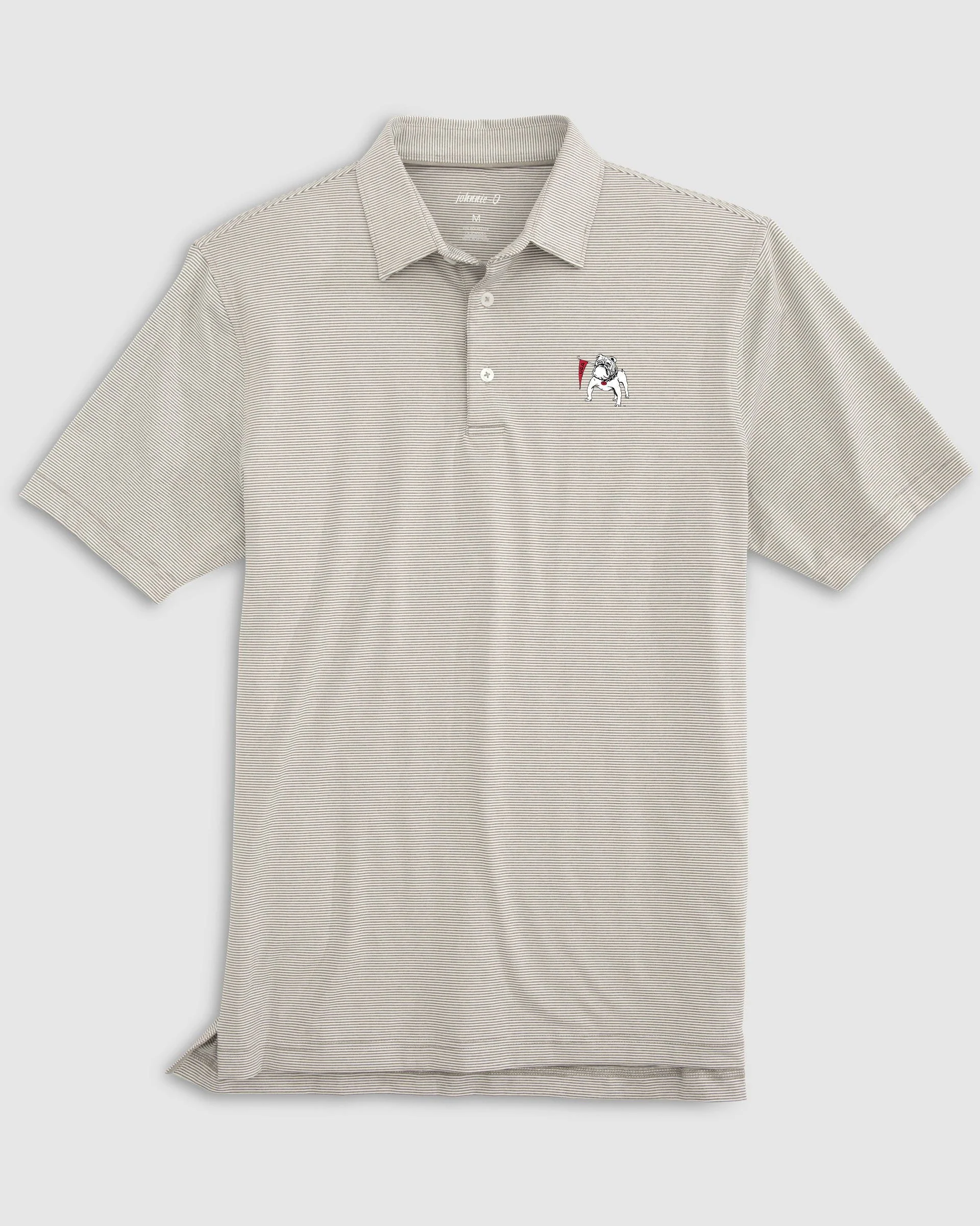 Georgia Lyndonn Striped Jersey Performance Polo - Vintage Logo