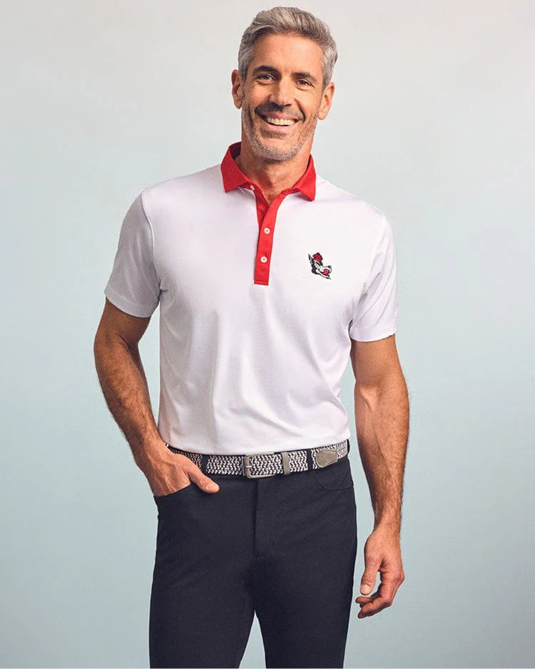 NC State Ramos Performance Jersey Polo - Vault Logo