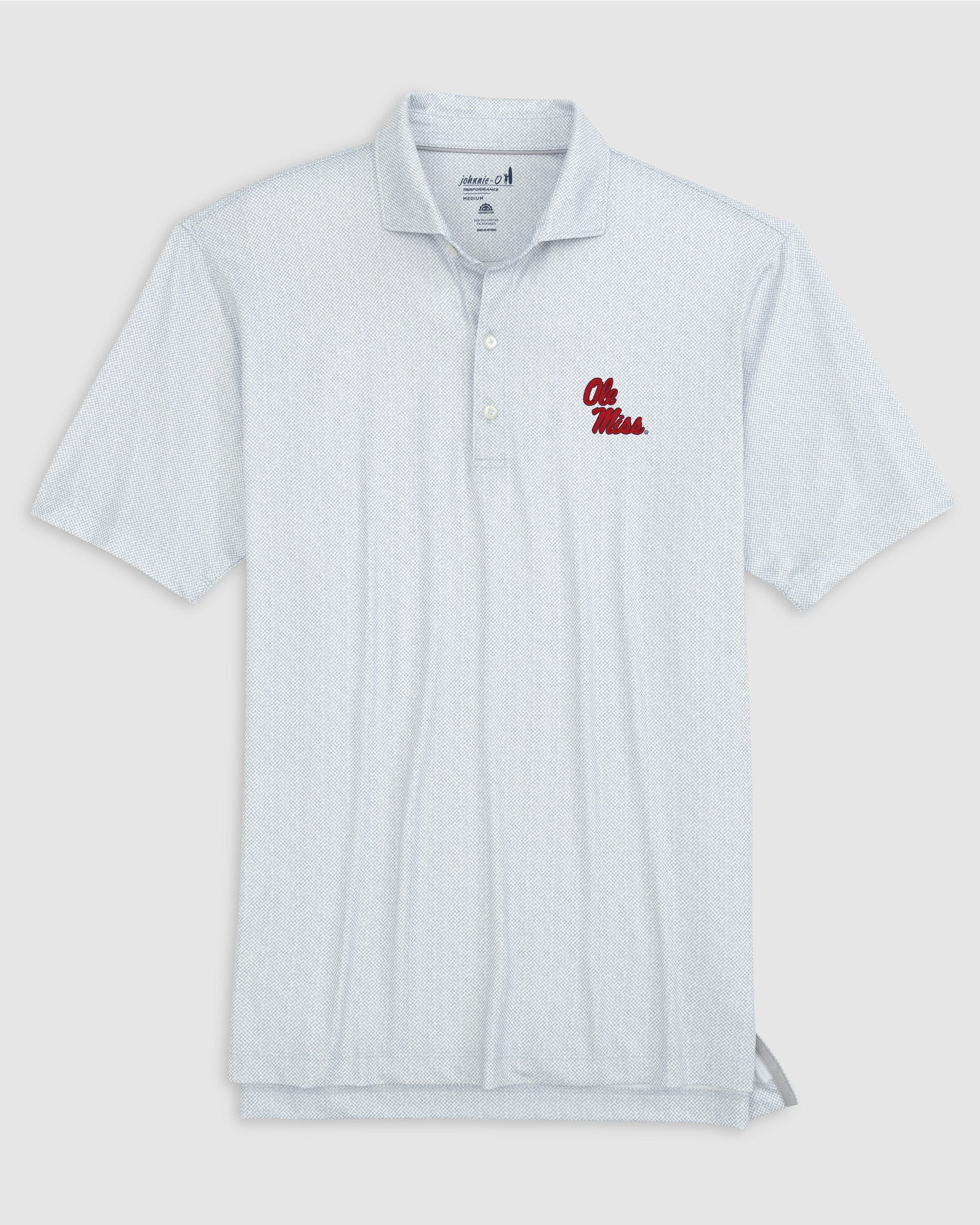 Ole Miss Hinson Jersey Performance Polo - Stacked Logo
