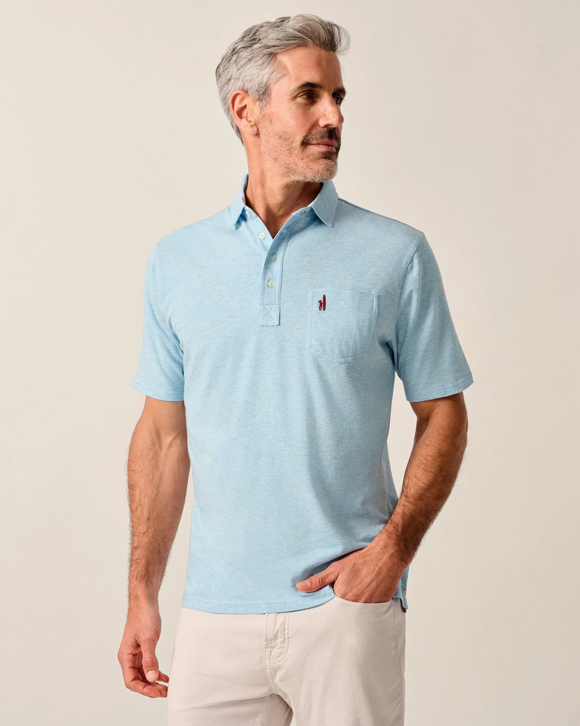 Original 4-Button Polo - Heathered 2.0