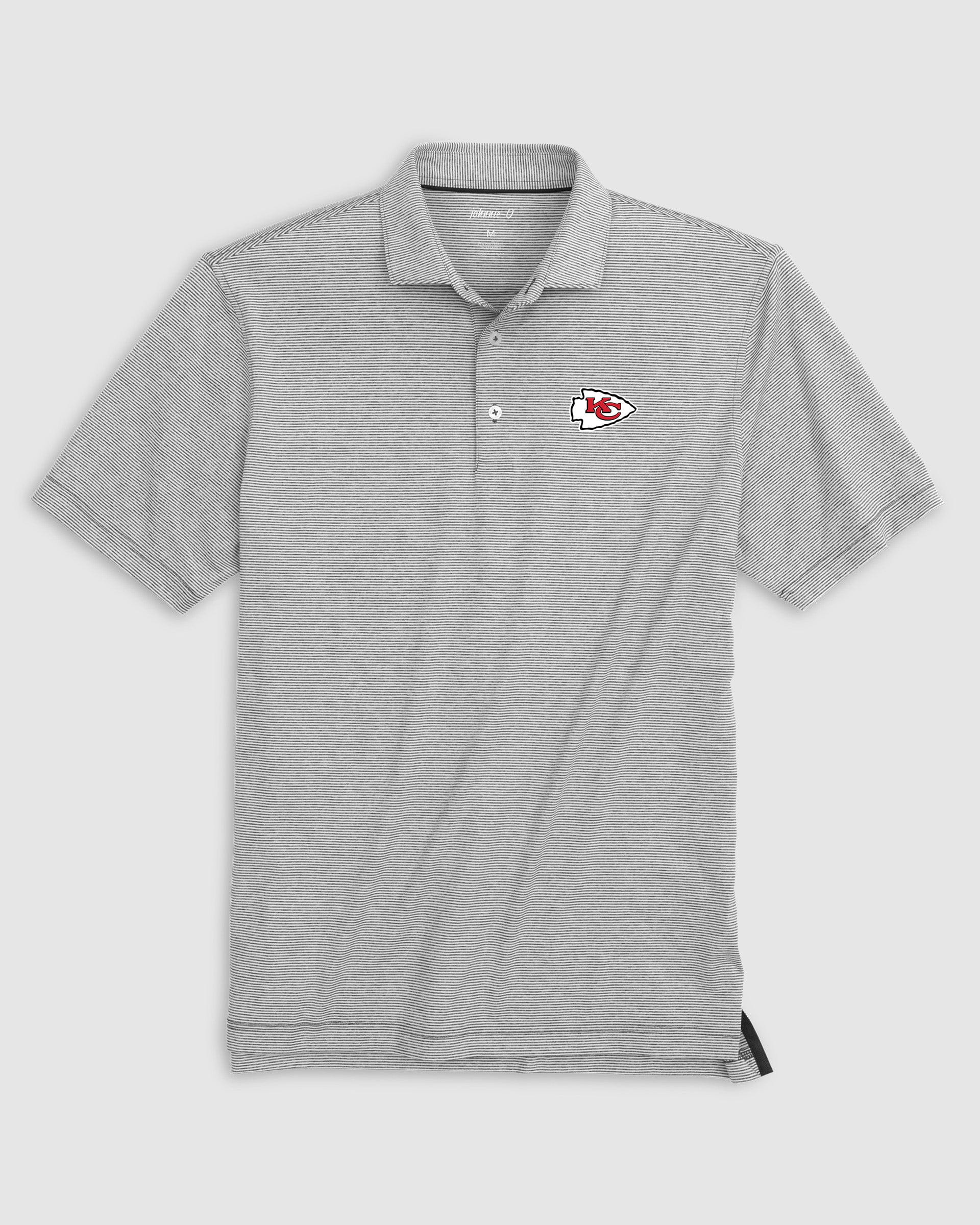 Kansas City Chiefs Lyndonn Striped Performance Jersey Polo