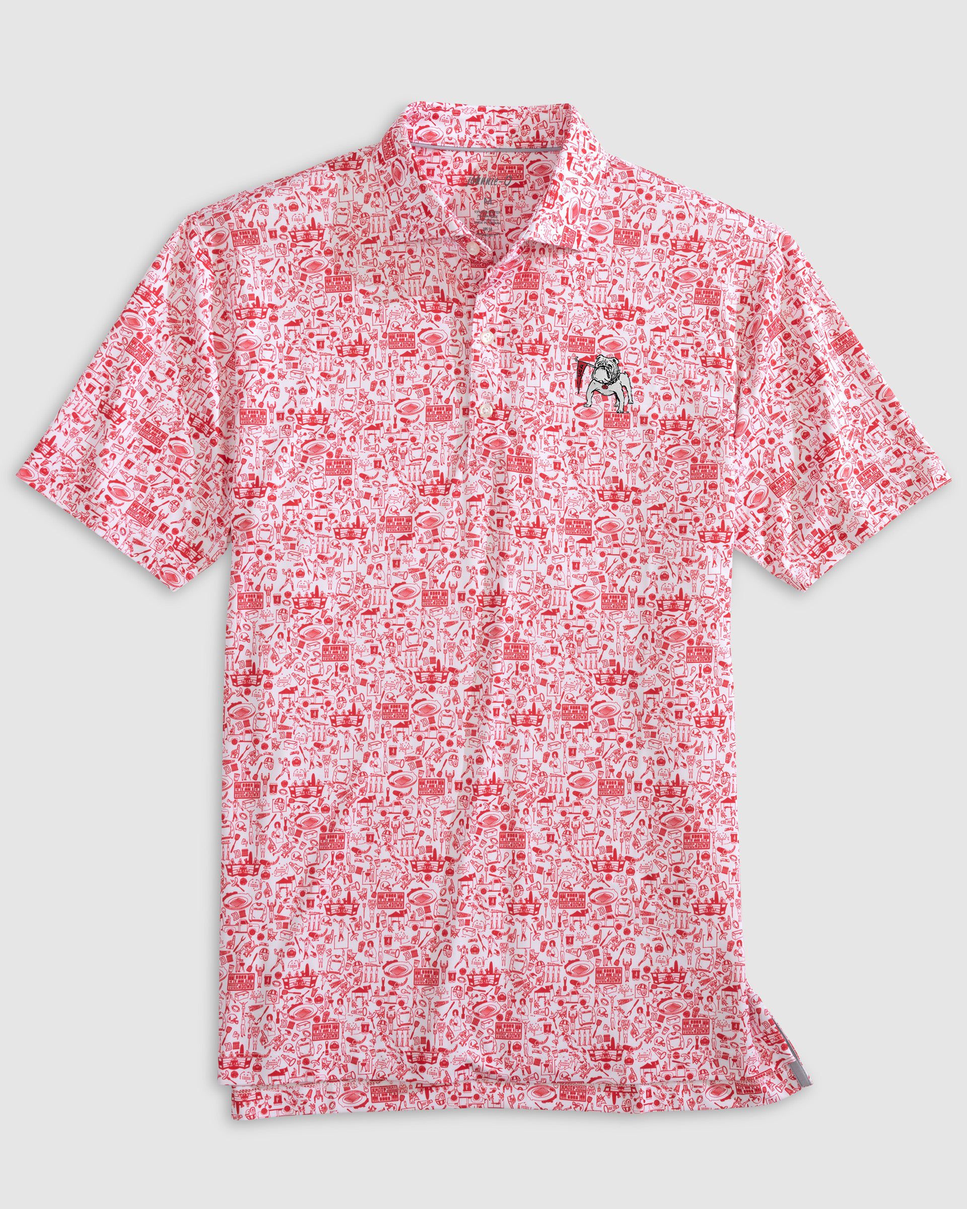 Georgia Tailgater 2.0 Printed Performance Jersey Polo - Vault Logo