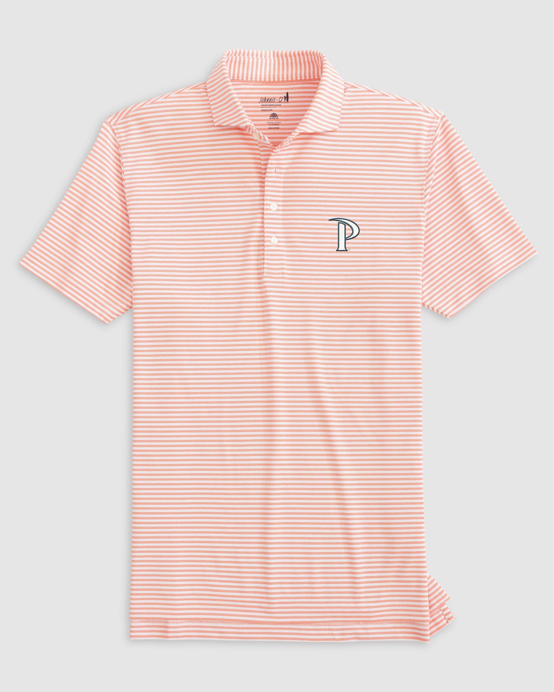 Pepperdine Stetsons Striped Performance Mesh Polo