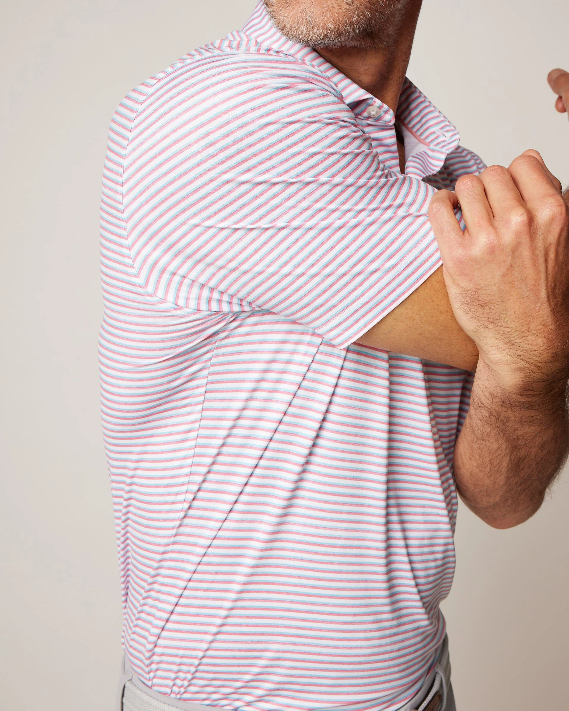 Featherweight Performance Polo - Warwick Stripe