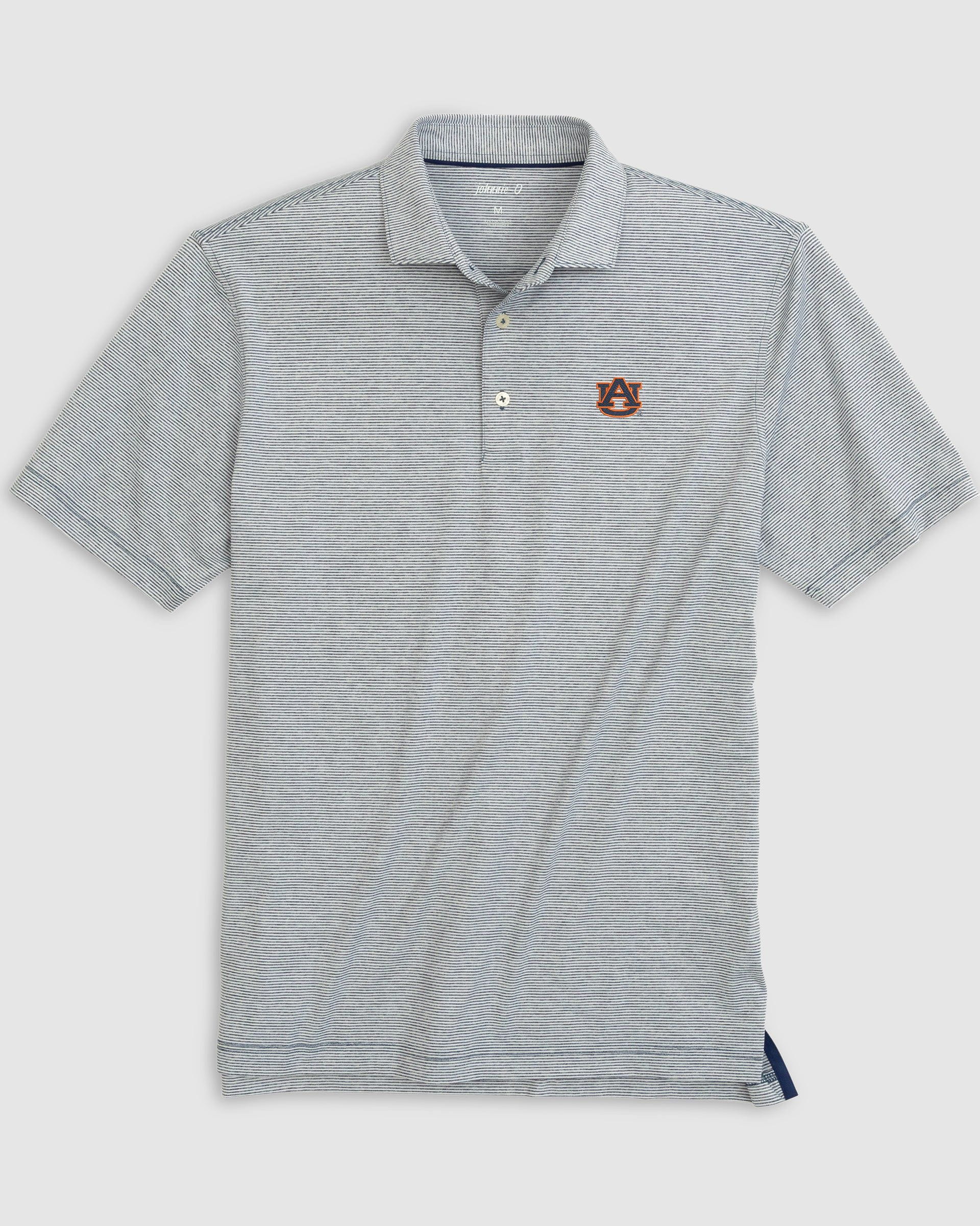 Auburn Lyndonn Striped Jersey Performance Polo