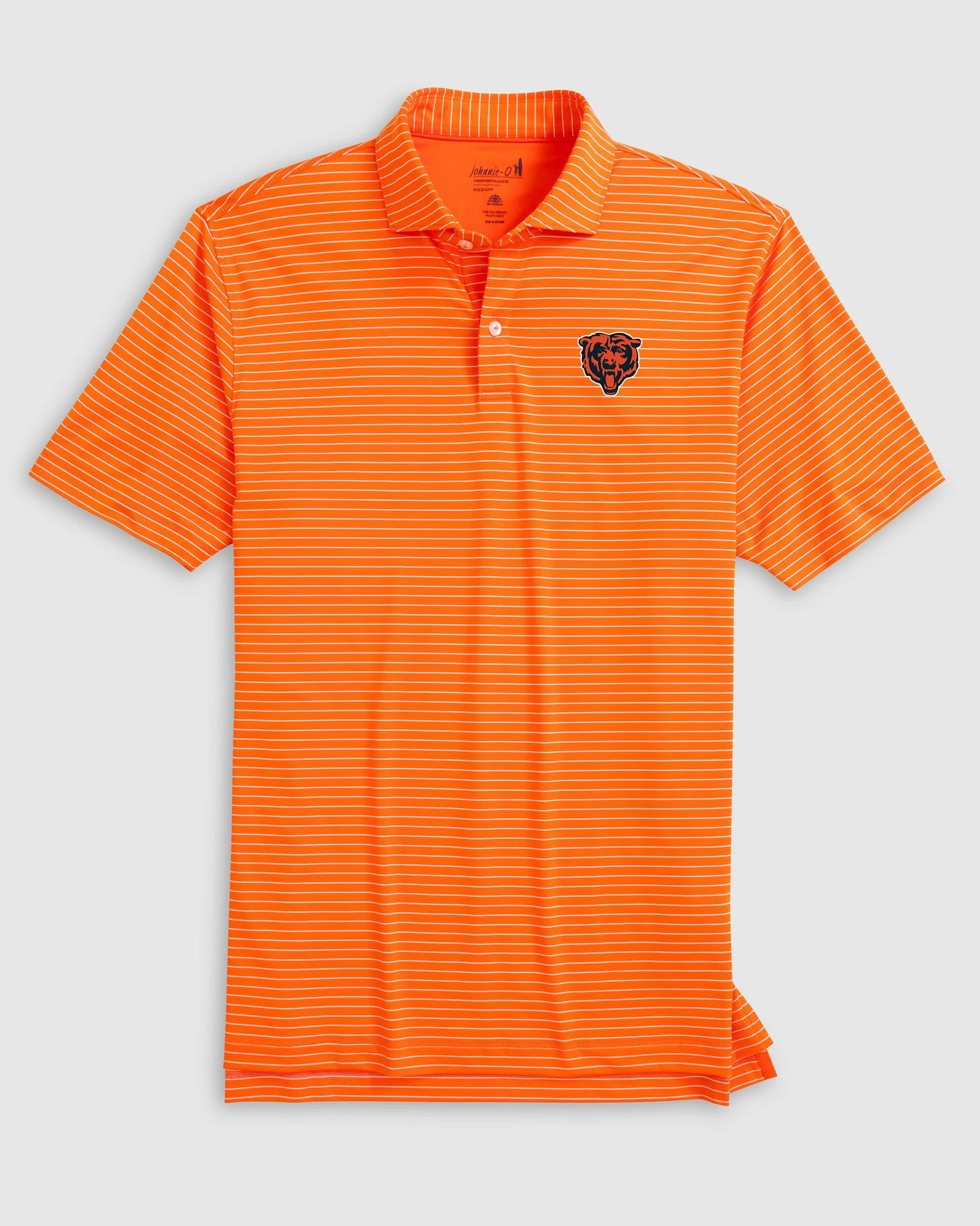 Chicago Bears Beau Striped Performance Jersey Polo