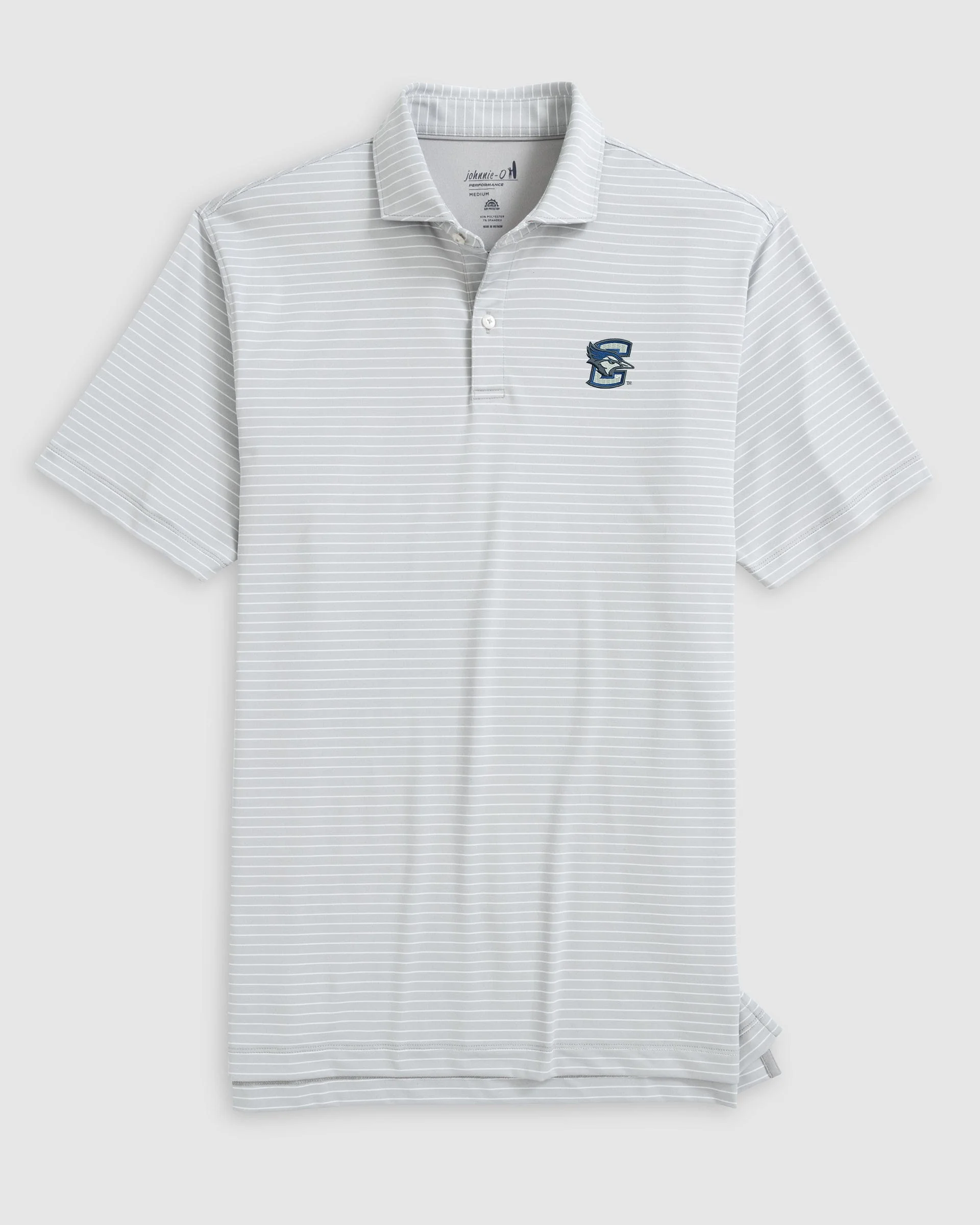 Creighton Beau Striped Performance Jersey Polo