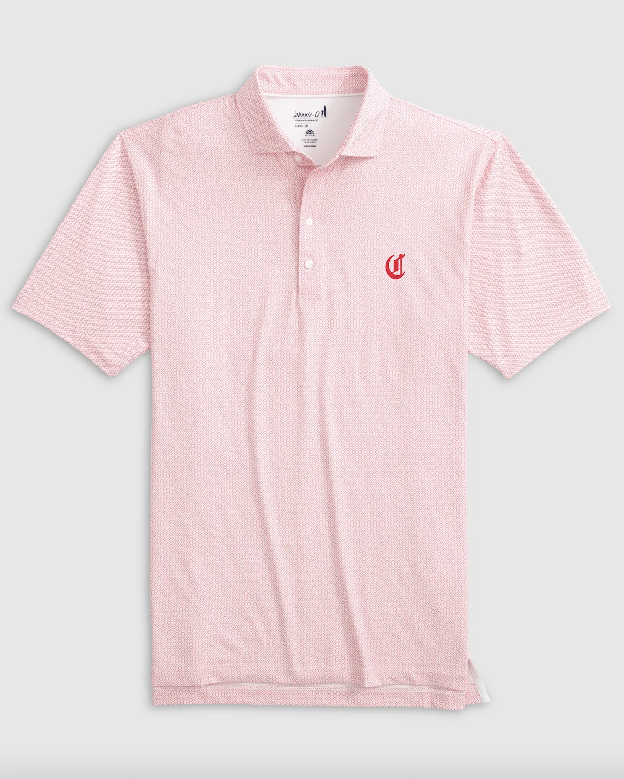 Cincinnati Reds Slade Performance Jersey Printed Polo - Cooperstown Logo