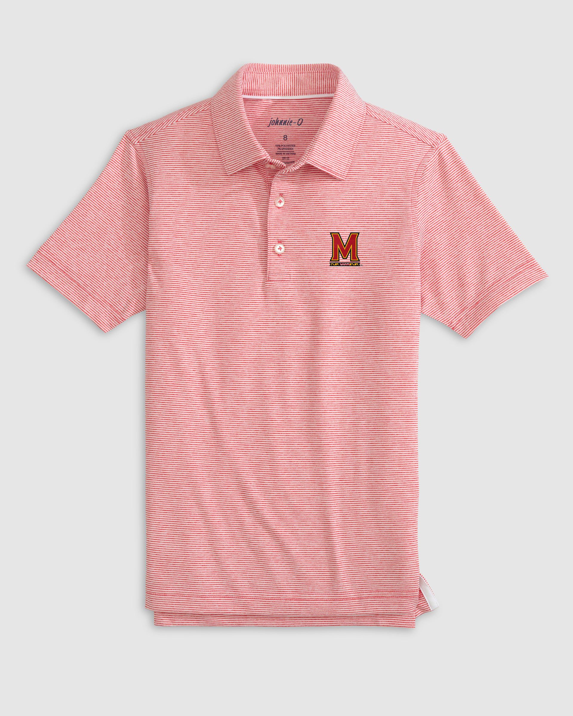 Maryland Lyndonn Jr. Striped Jersey Performance Polo