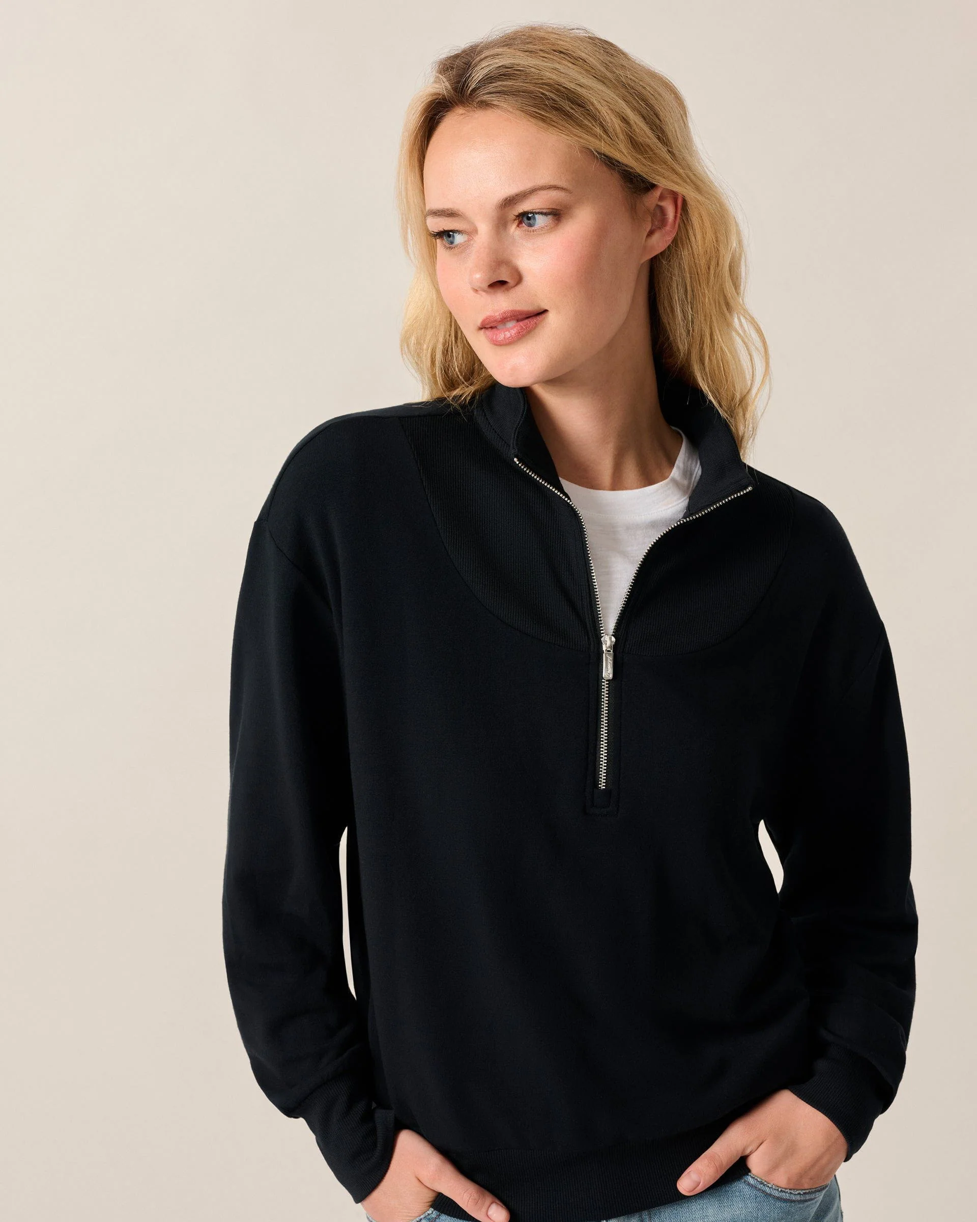Naomi Rib Knit 1/4-Zip