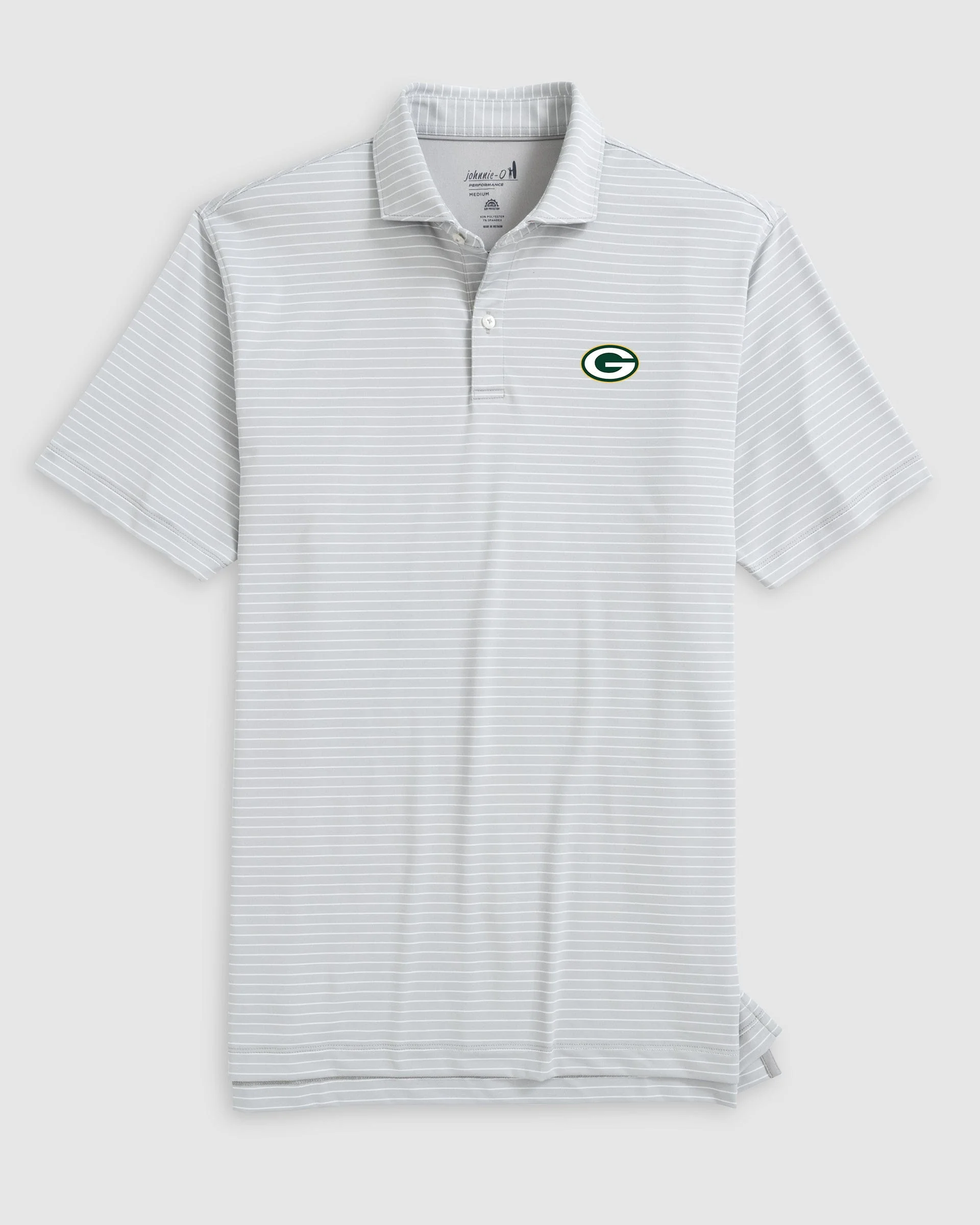 Green Bay Packers Beau Striped Performance Jersey Polo